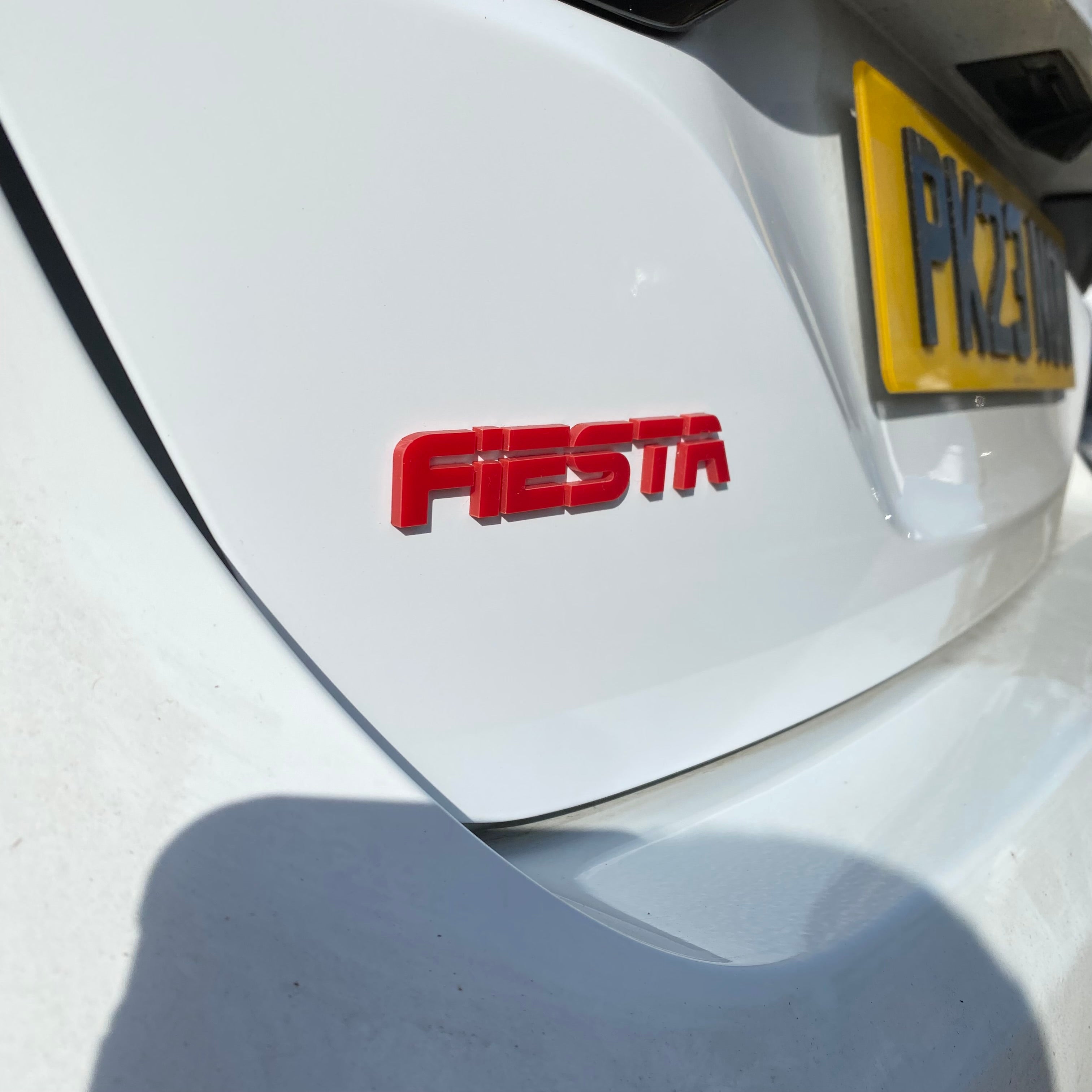 Fiesta 4D Acrylic Tailgate Badge