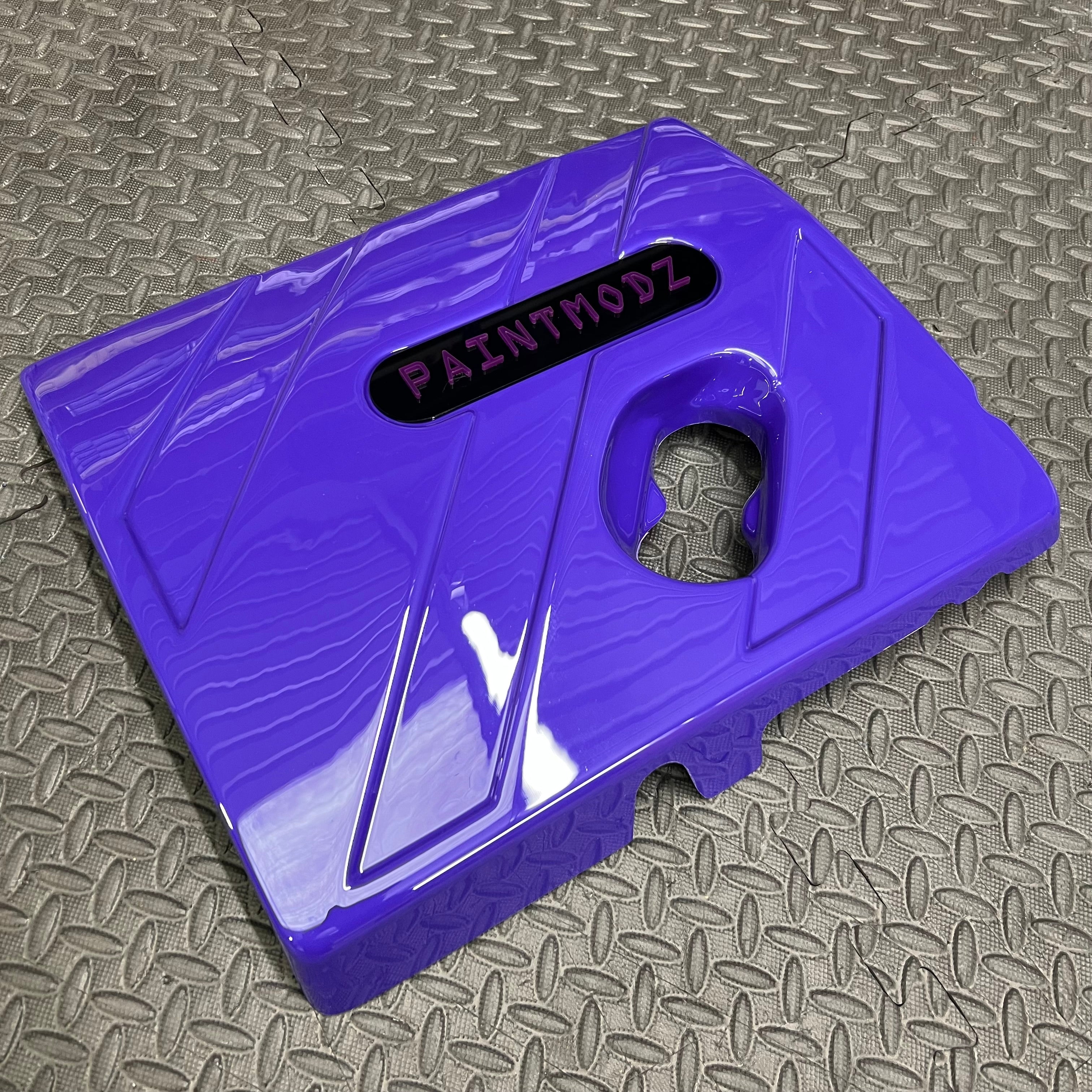 Proform Engine Cover - MK8/8.5 Fiesta ST & Mk2 Puma ST - Gloss Purple Plastic With Dark Purple/Gloss Black Badge Plate