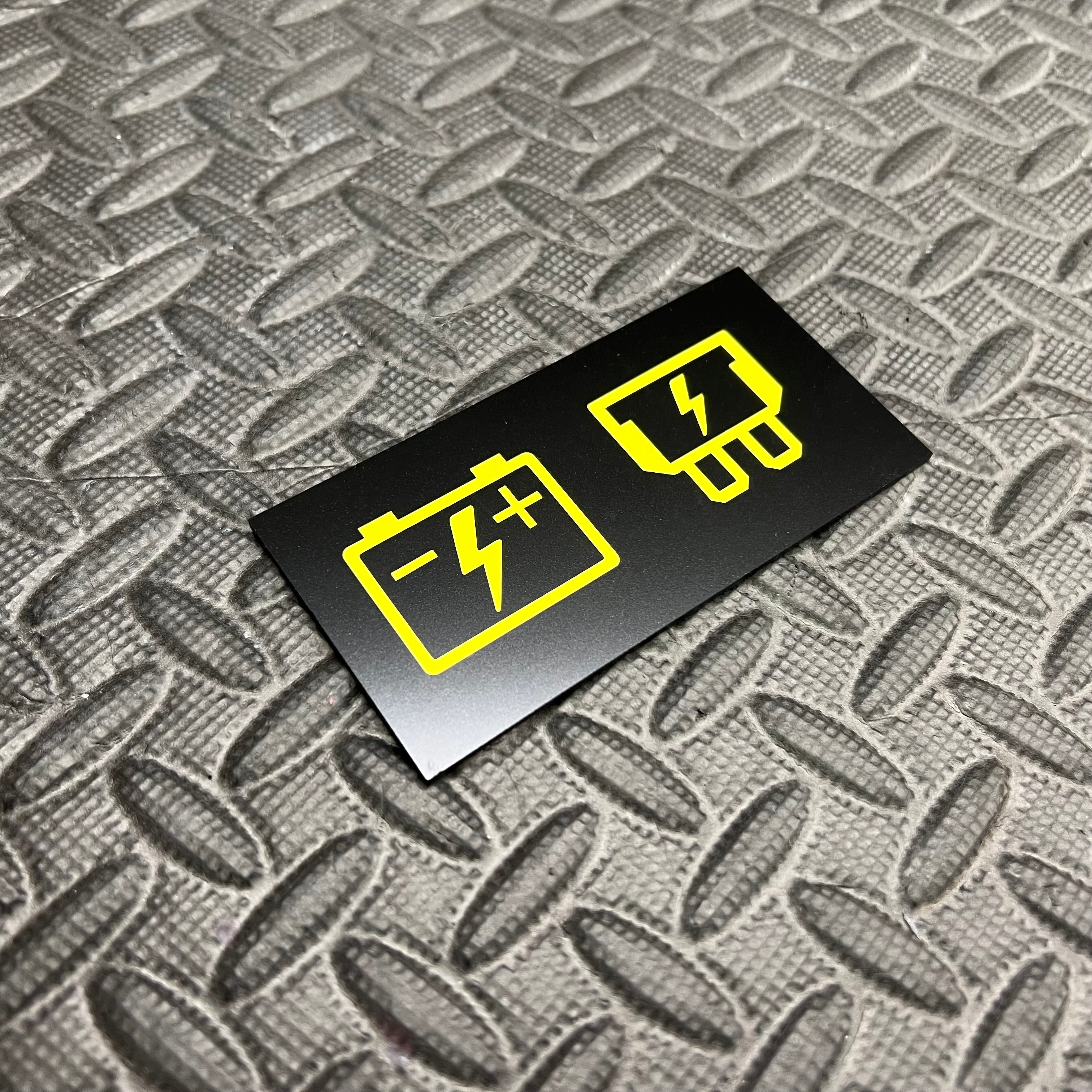 Battery and Fuse Vinyl Sticker Set