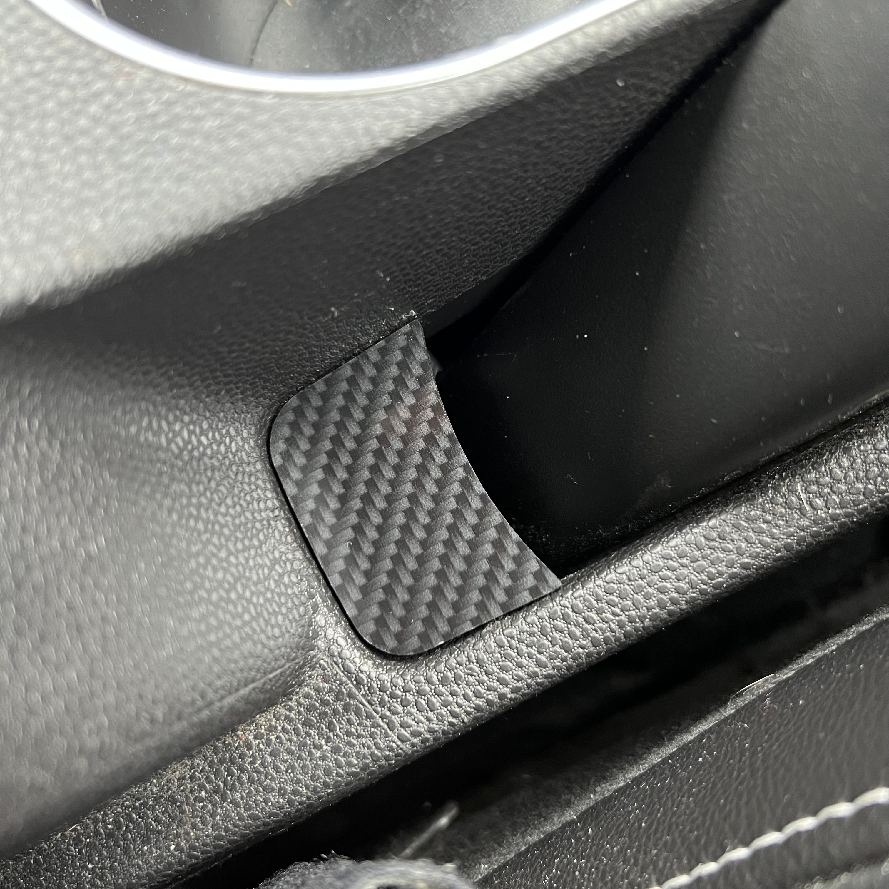 Proform - Mk7.5 Fiesta Handbrake Hole Insert - Deluxe Carbon Fibre Effect Plastic 