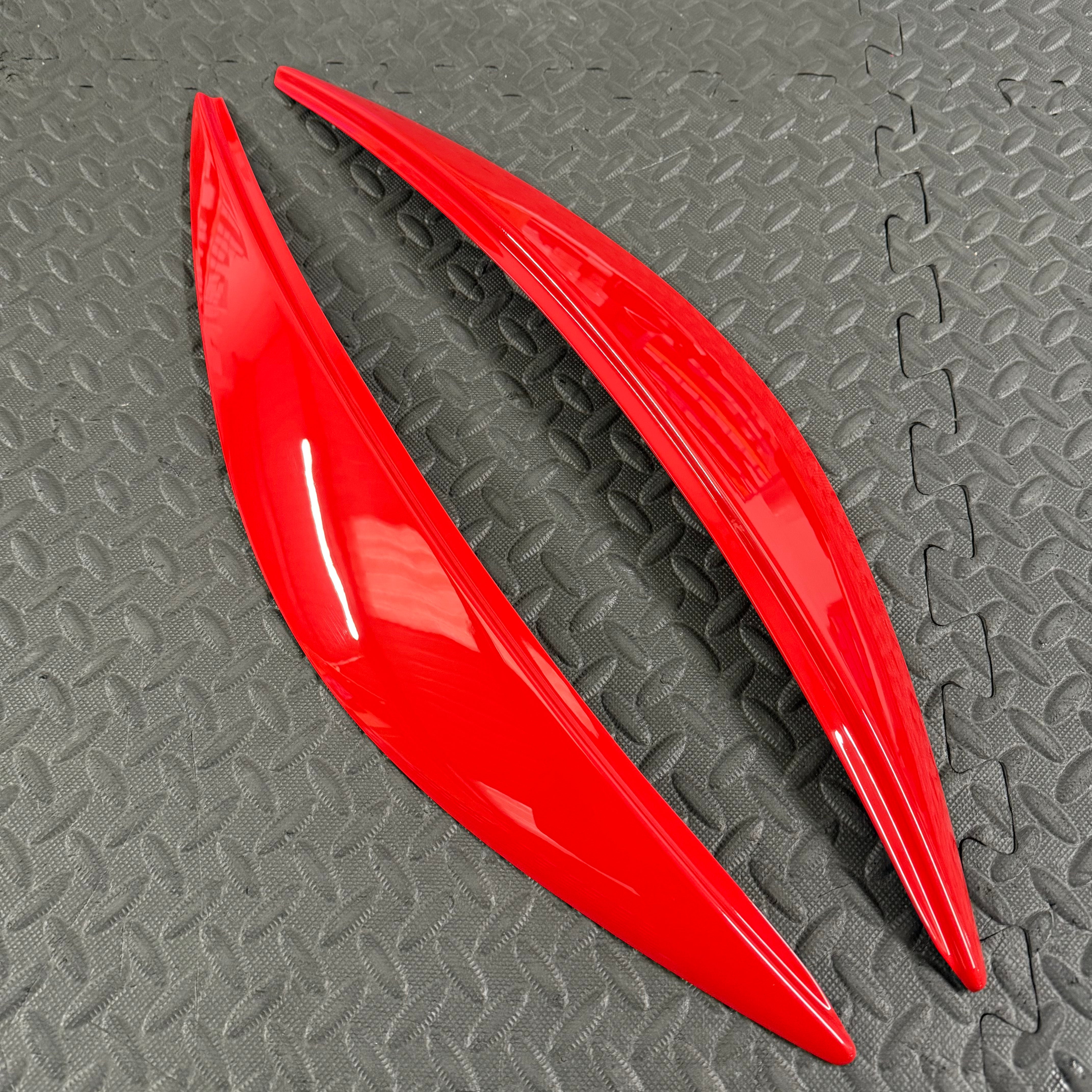 CMS Headlight Eyebrows - Mk3.5 Focus - Painted Race Red