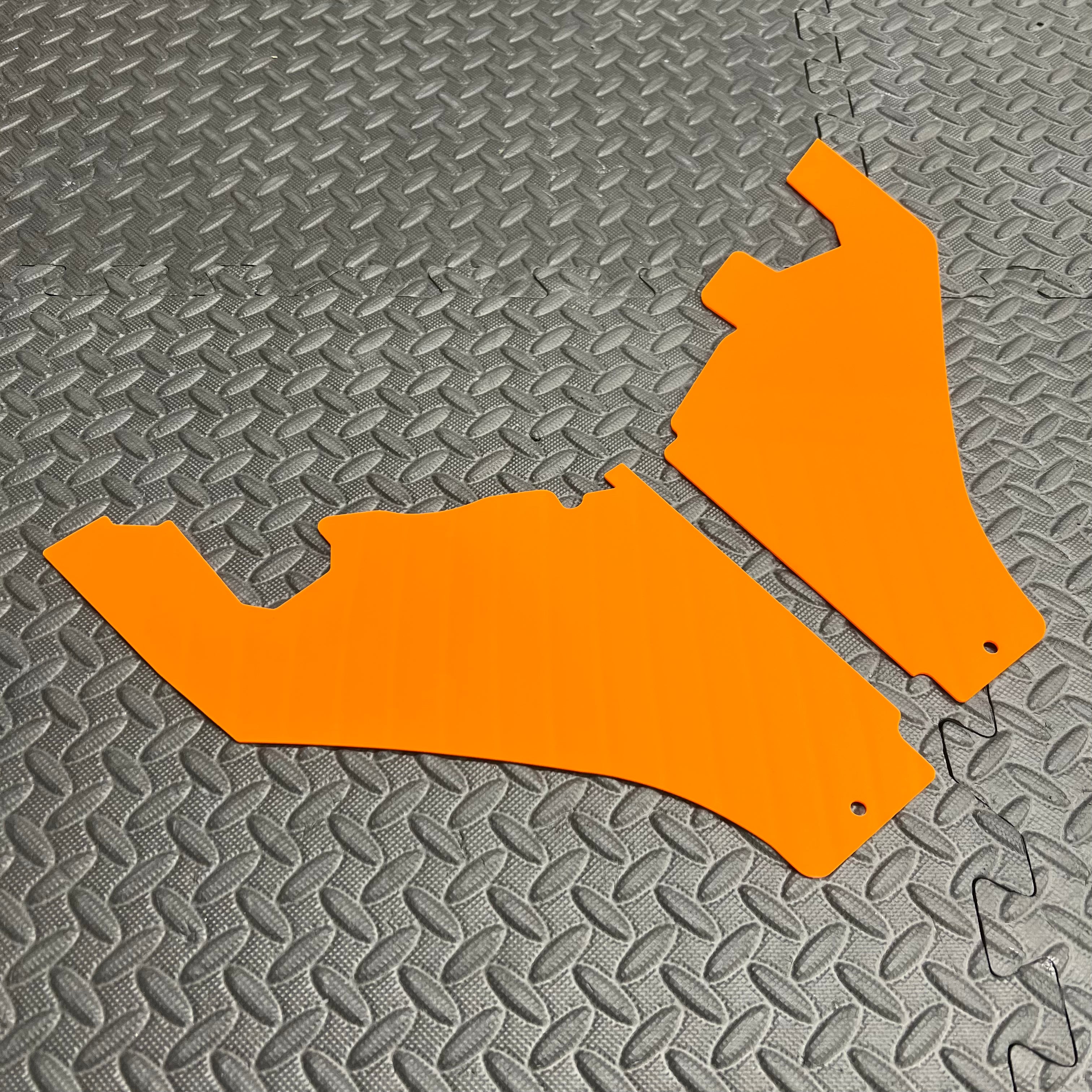 Proform Slam Panel Ends - Mk2 (Pre-Facelift) Gloss Orange Plastic