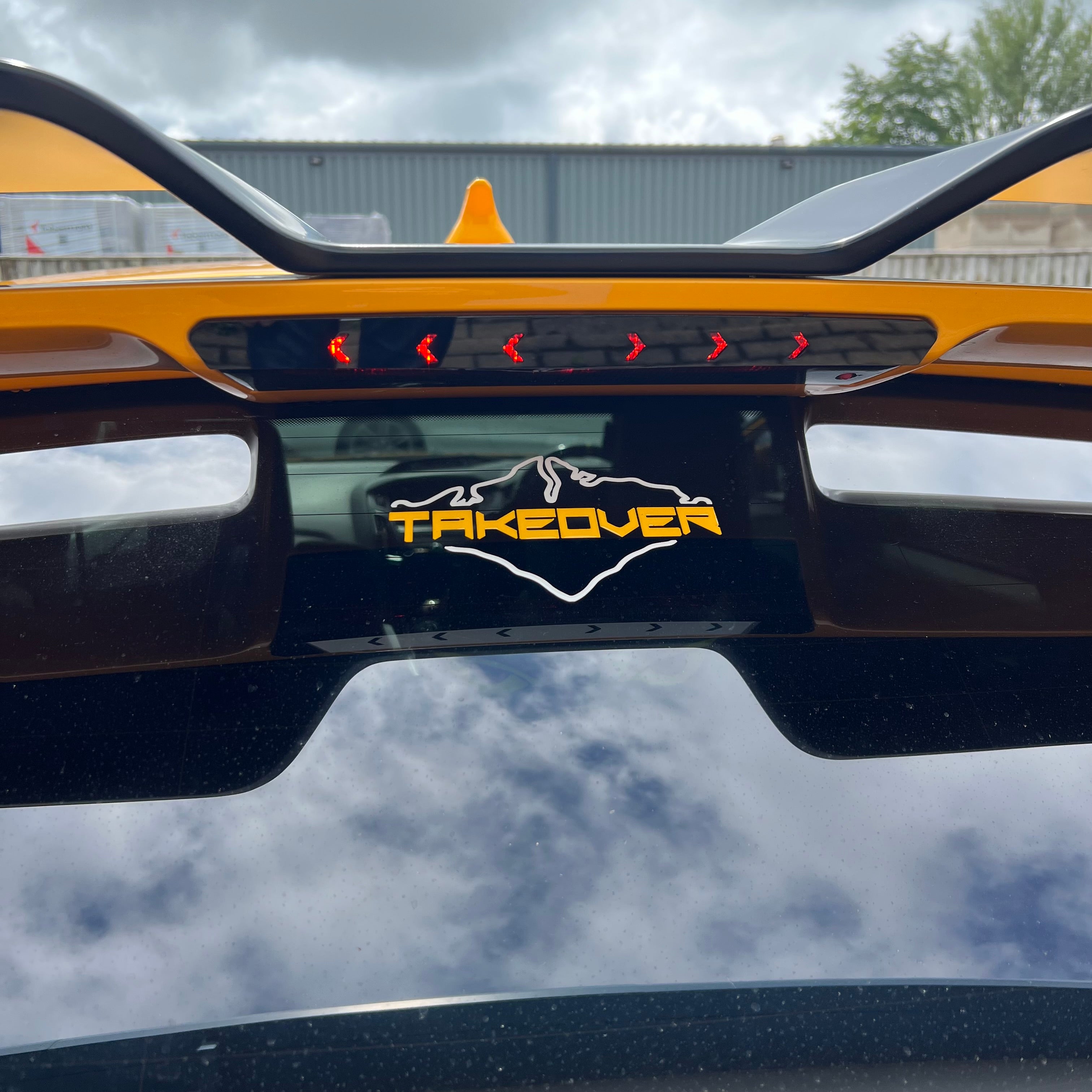 Proform Upper Middle Brake Light Cover Plate - Mk3/3.5 Focus & Mk7/7.5 Fiesta - Chevron Design - Gloss Black