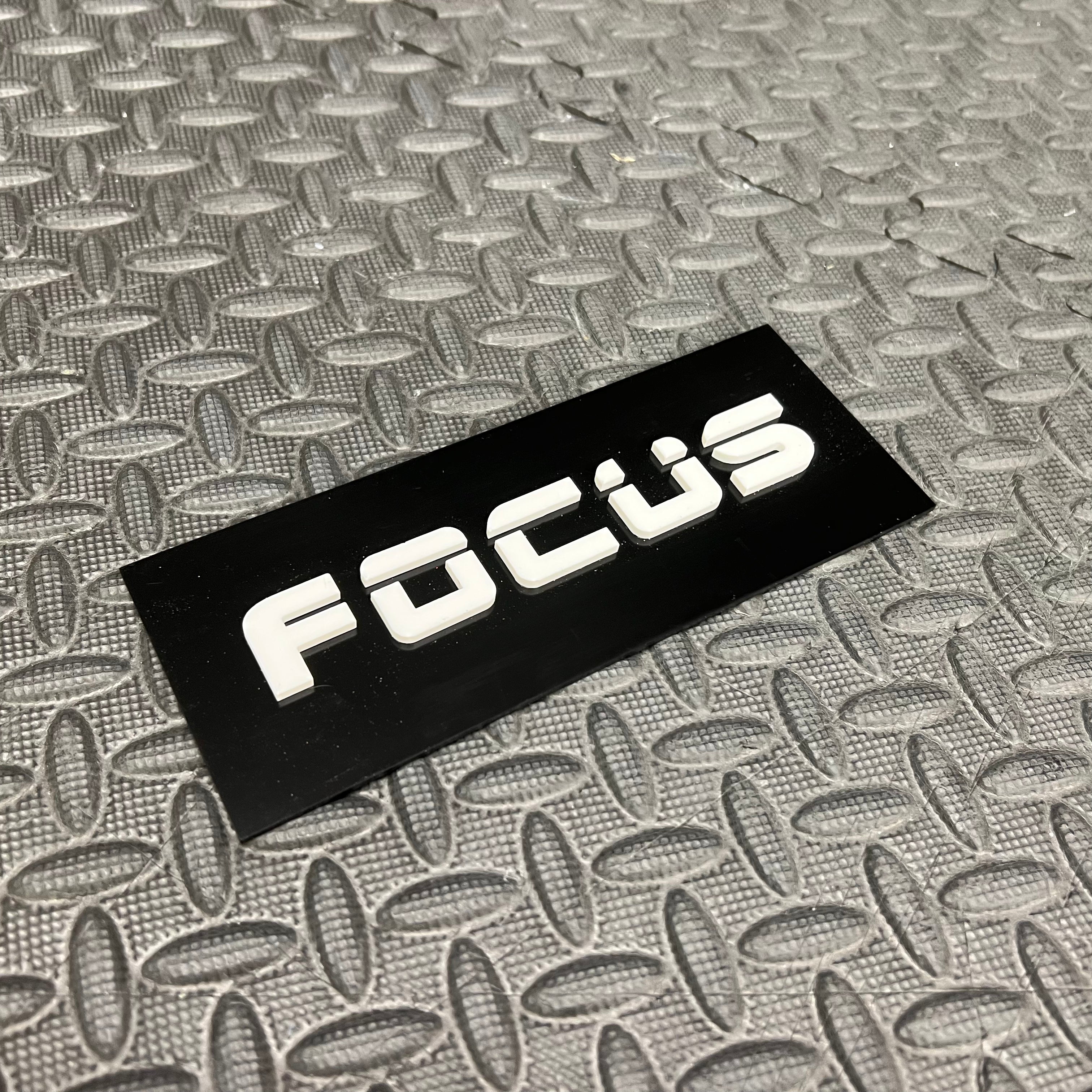 Focus 4D Acrylic Tailgate Badges