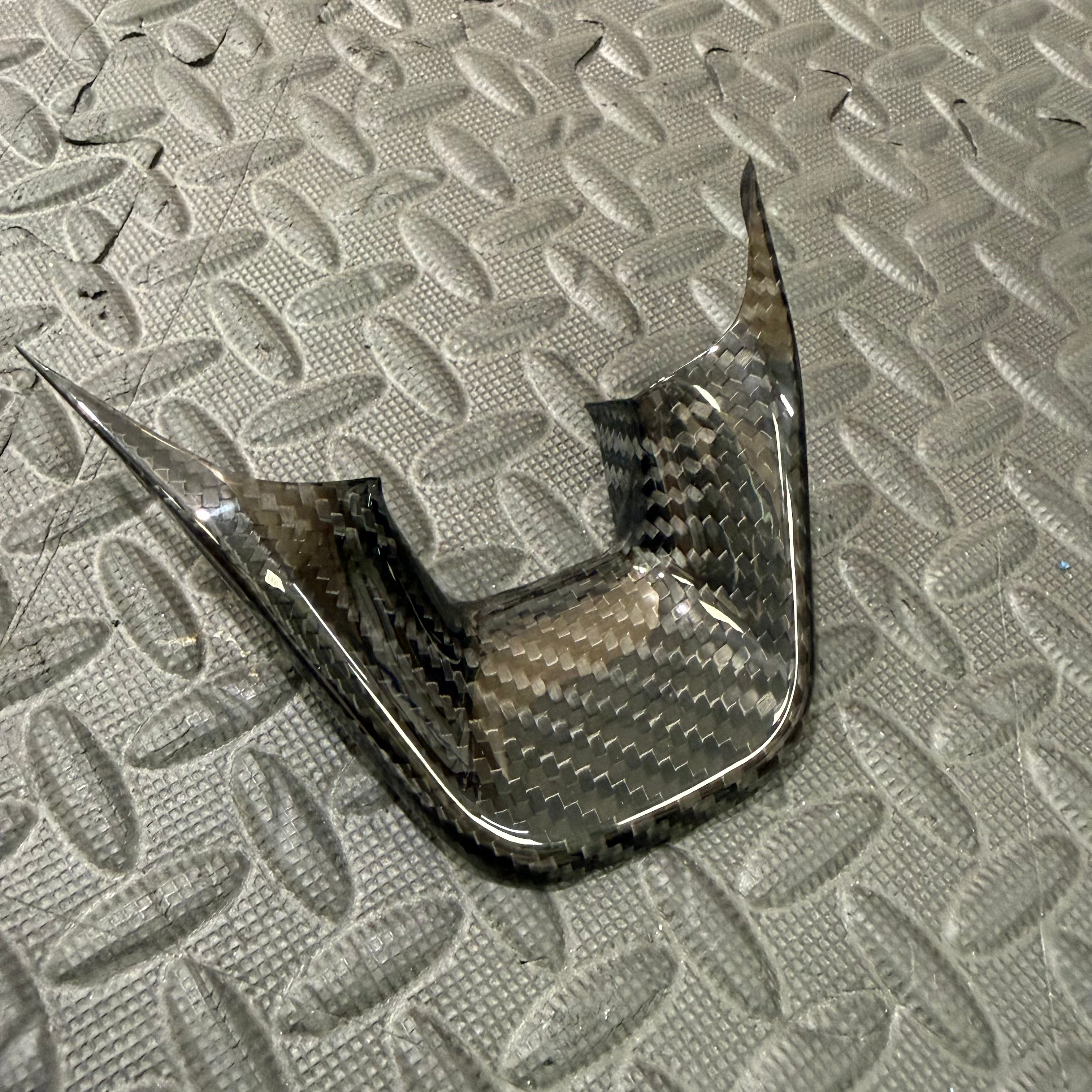 Mk8/8.5 Fiesta Real Carbon Fibre Lower Steering Wheel Trim