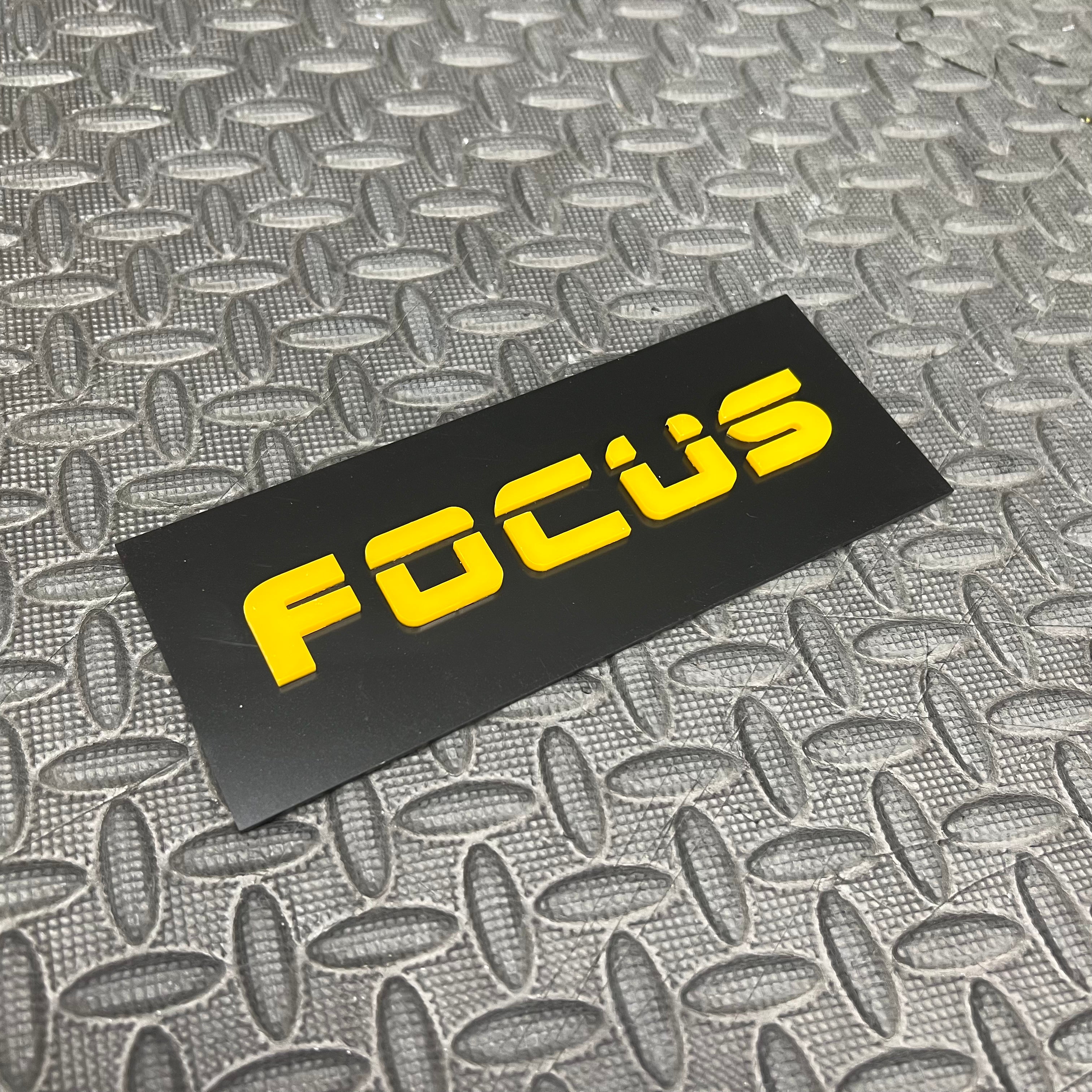 Focus 4D Acrylic Tailgate Badges