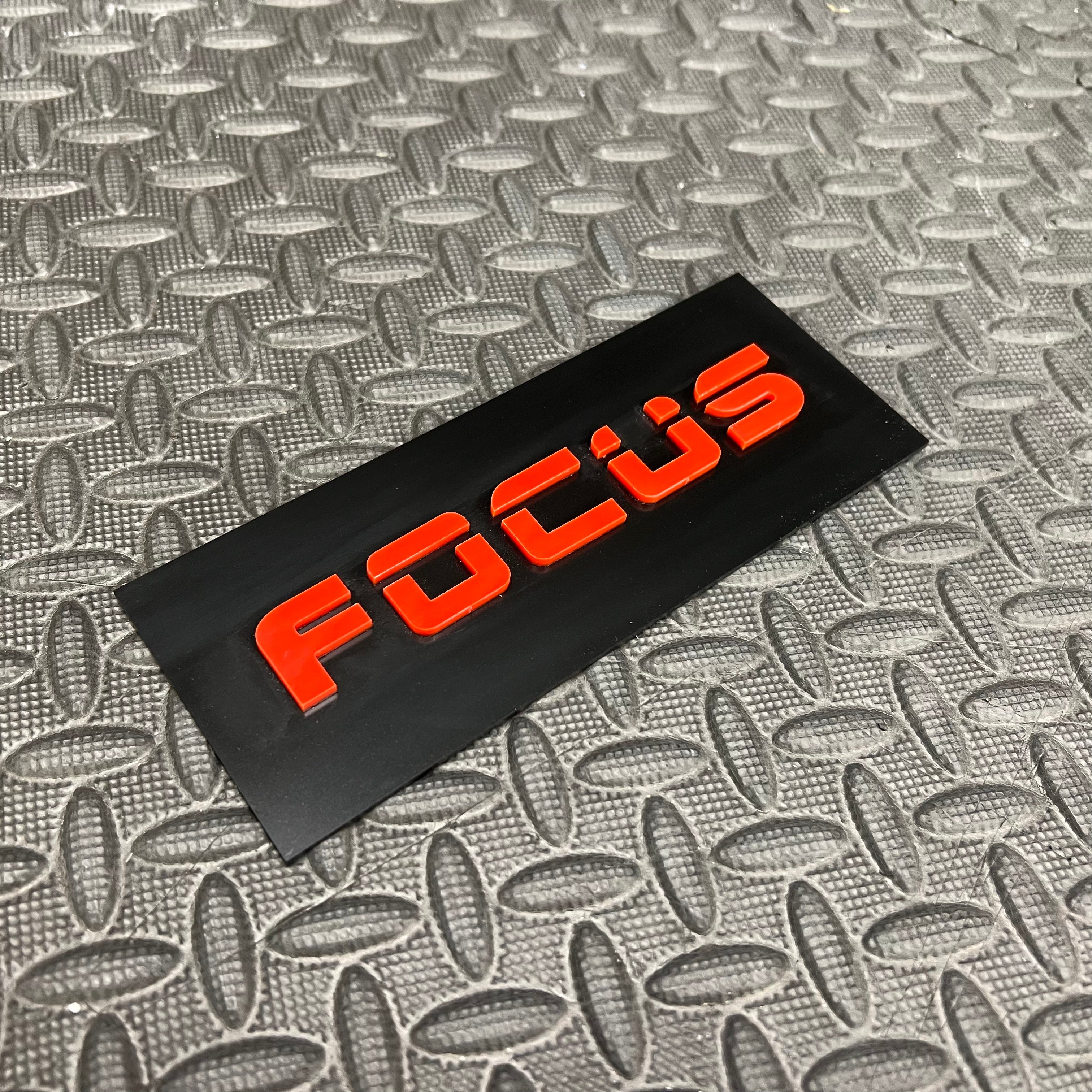 Focus 4D Acrylic Tailgate Badges