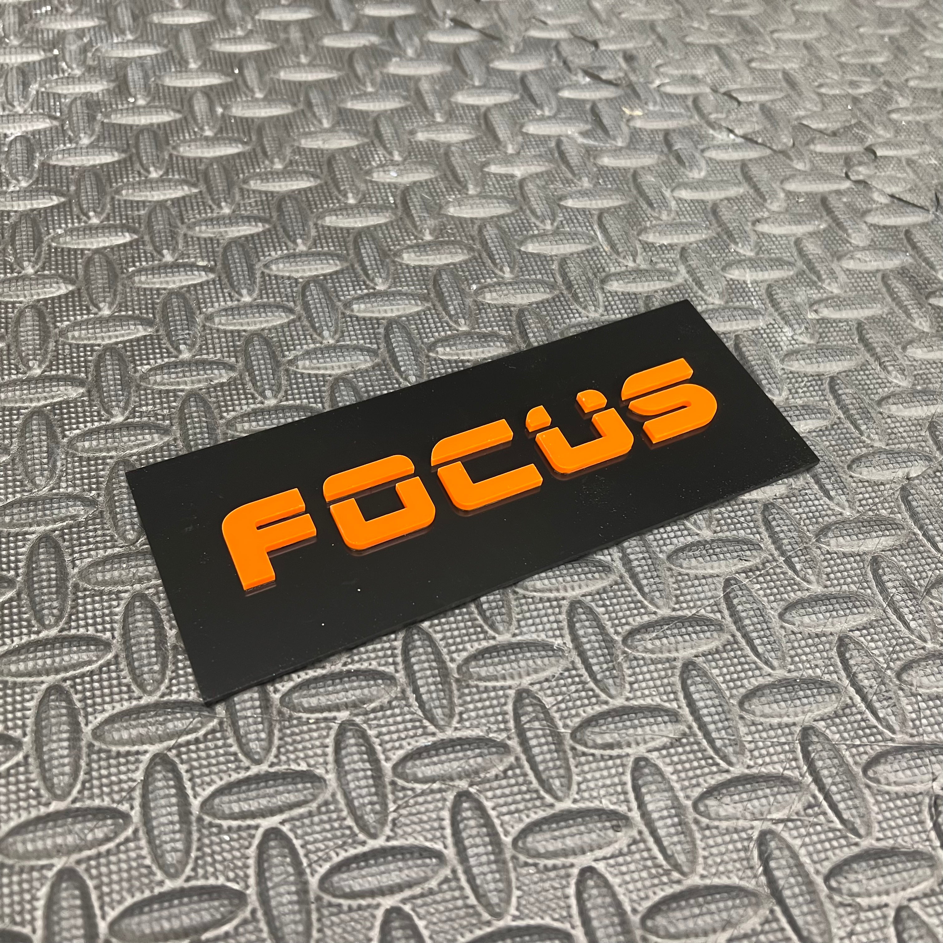 Focus 4D Acrylic Tailgate Badges