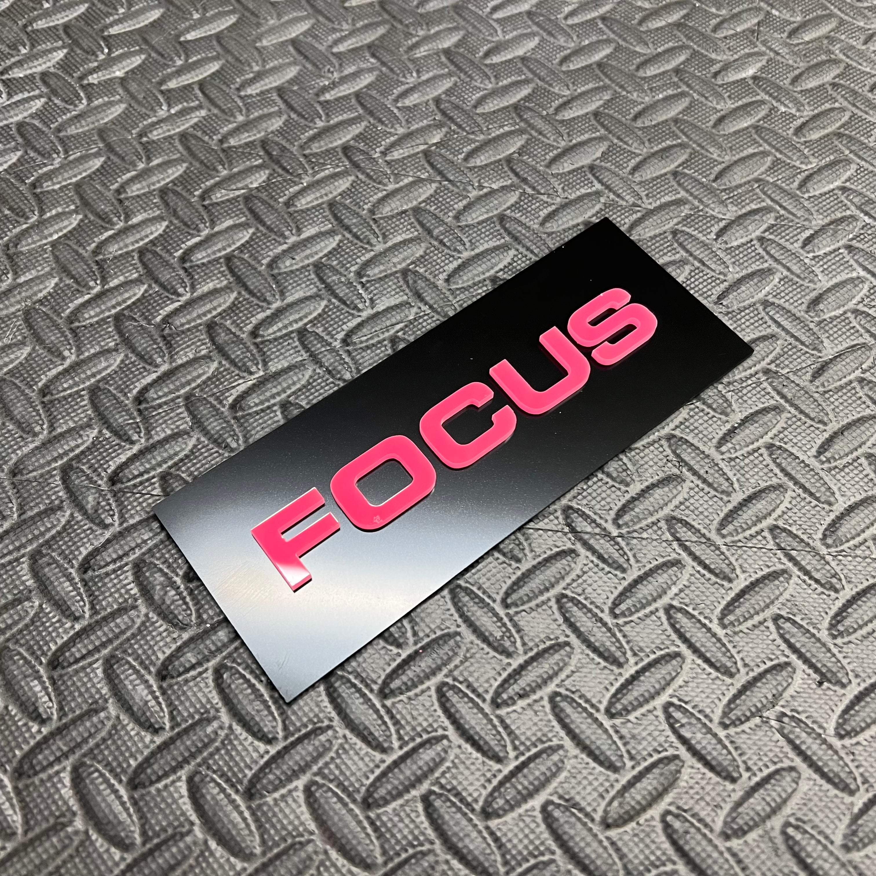 Focus 4D Acrylic Tailgate Badge