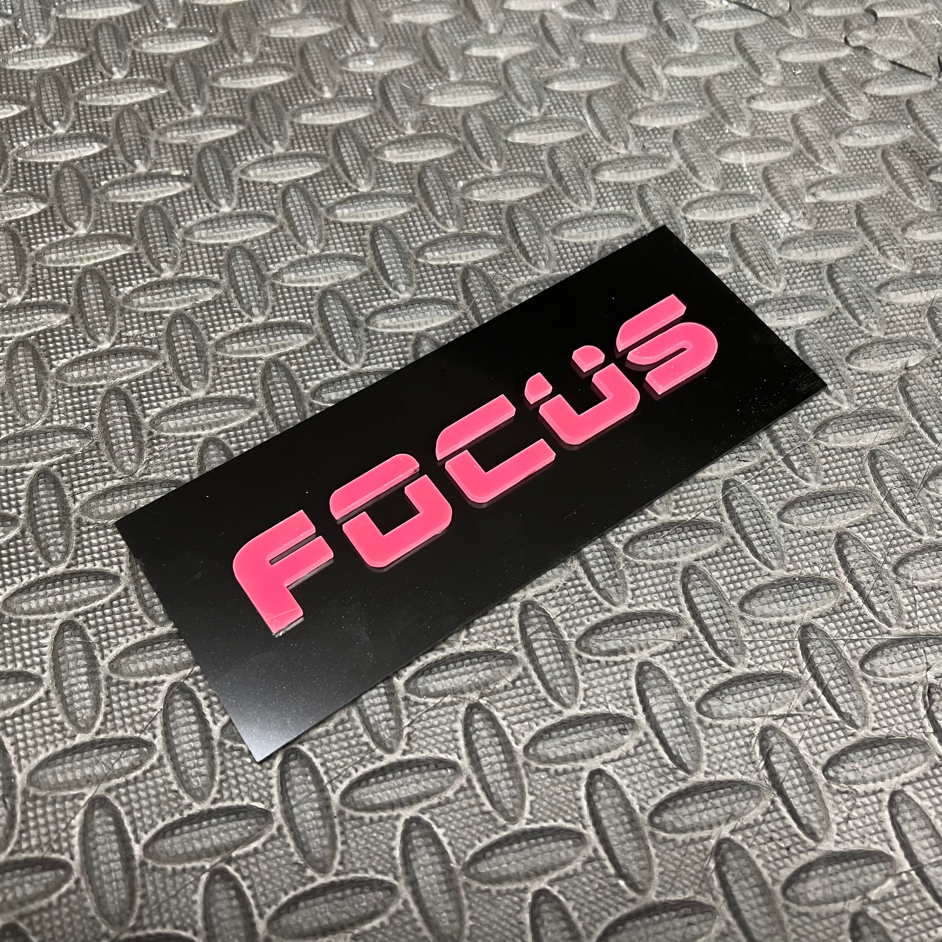 Focus 4D Acrylic Tailgate Badges