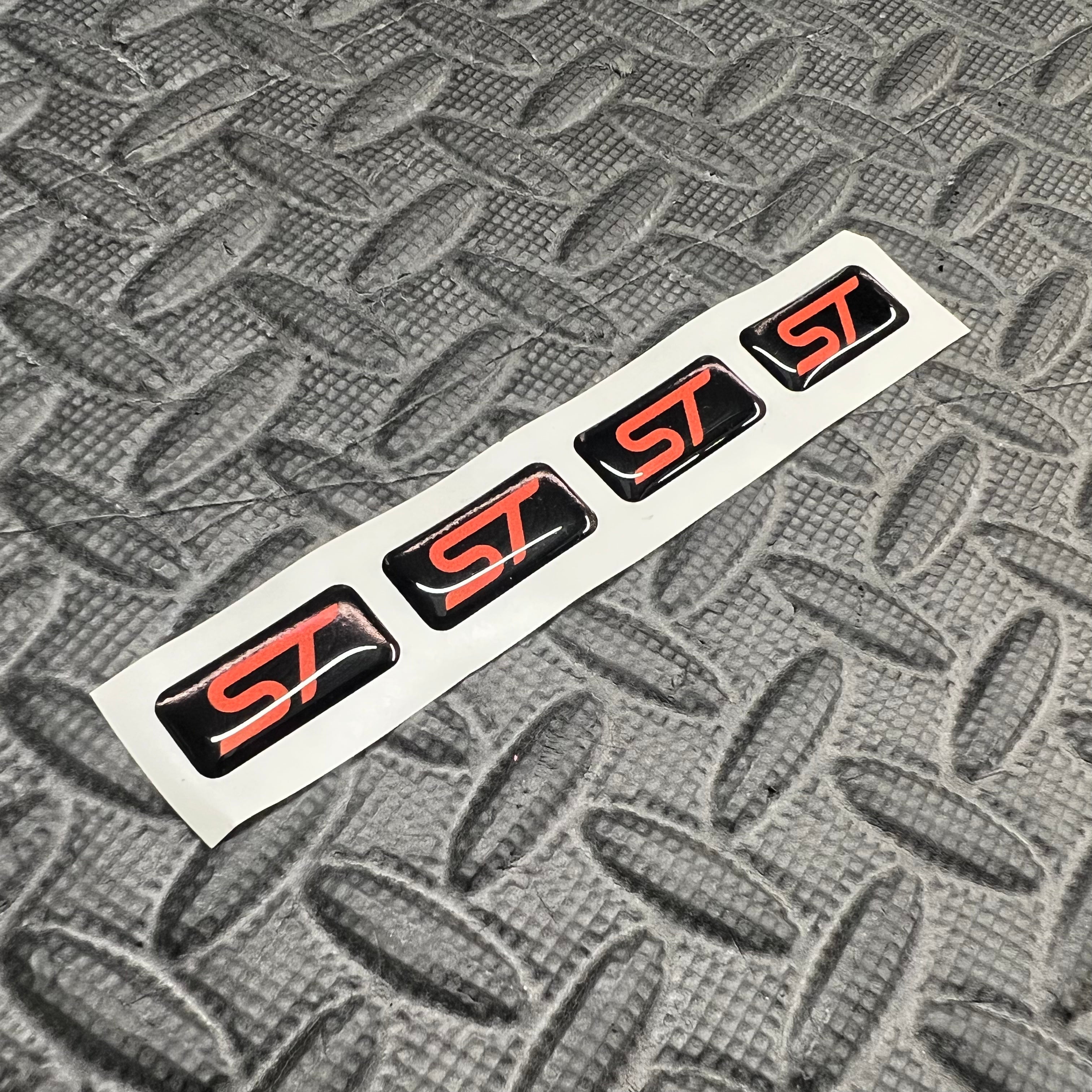 Ford Focus RS Wheel Gel Inlays (x4) - 'ST' or 'RS' Logo Design