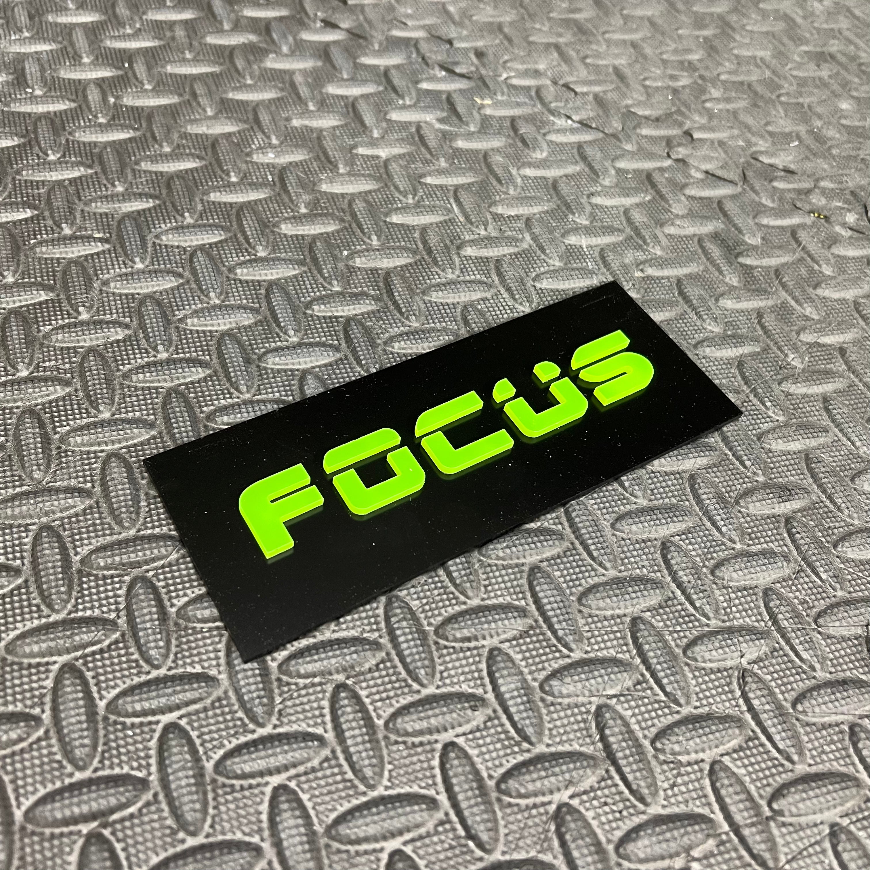 Focus 4D Acrylic Tailgate Badges