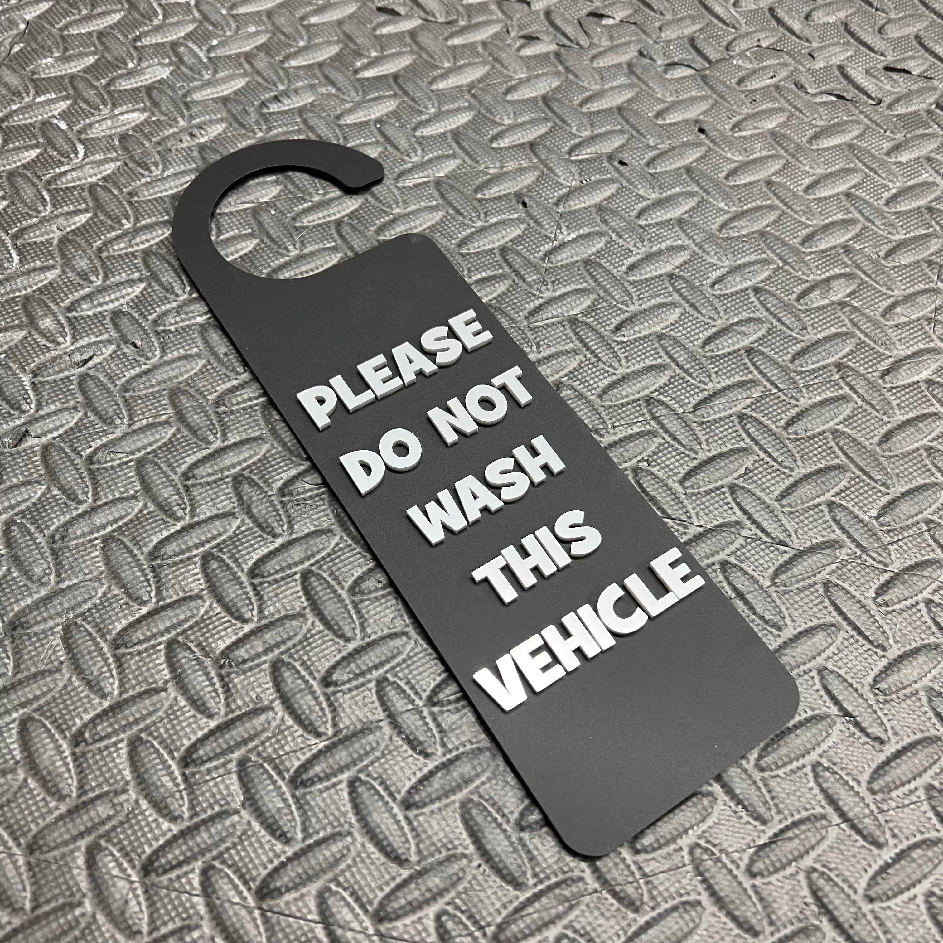 Do Not Wash Hanger (4D Acrylic)