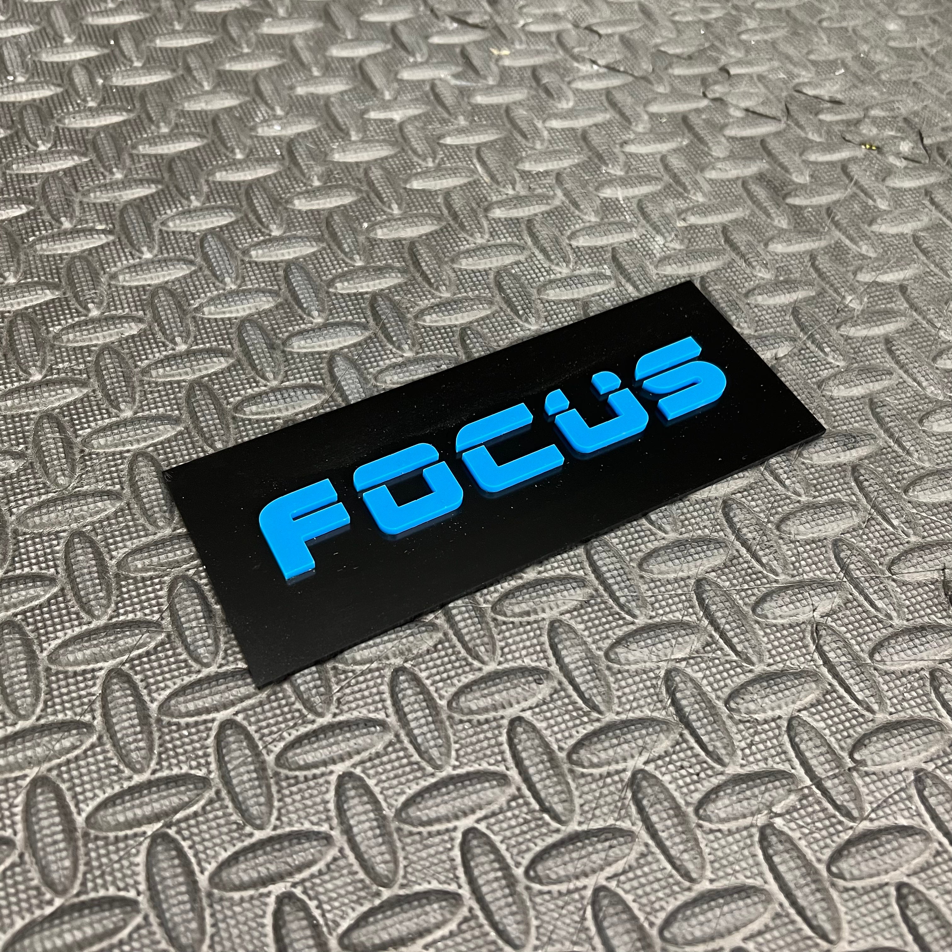 Focus 4D Acrylic Tailgate Badges