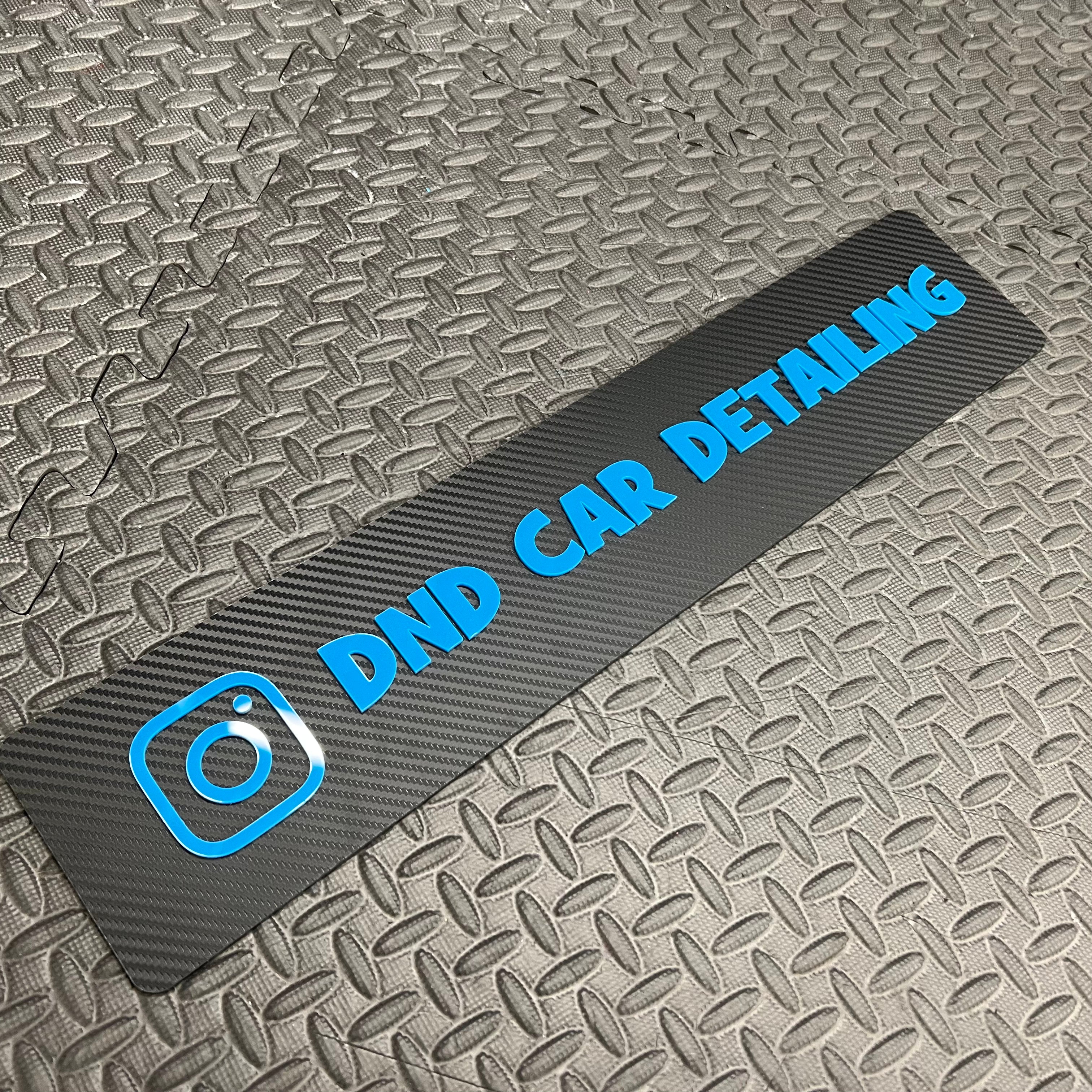 Custom Vehicle Show Plate (4D Acrylic)