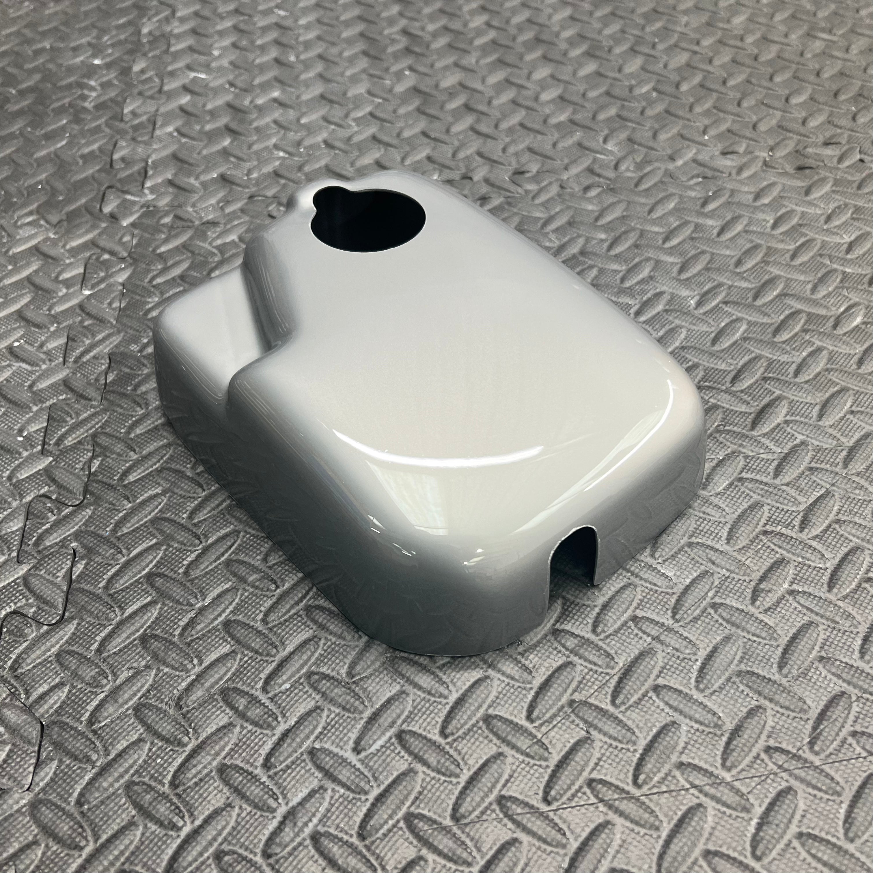 Proform Coolant Tank Cover - Hyundai i30N / Kona N / Veloster N - Gloss Grey Plastic