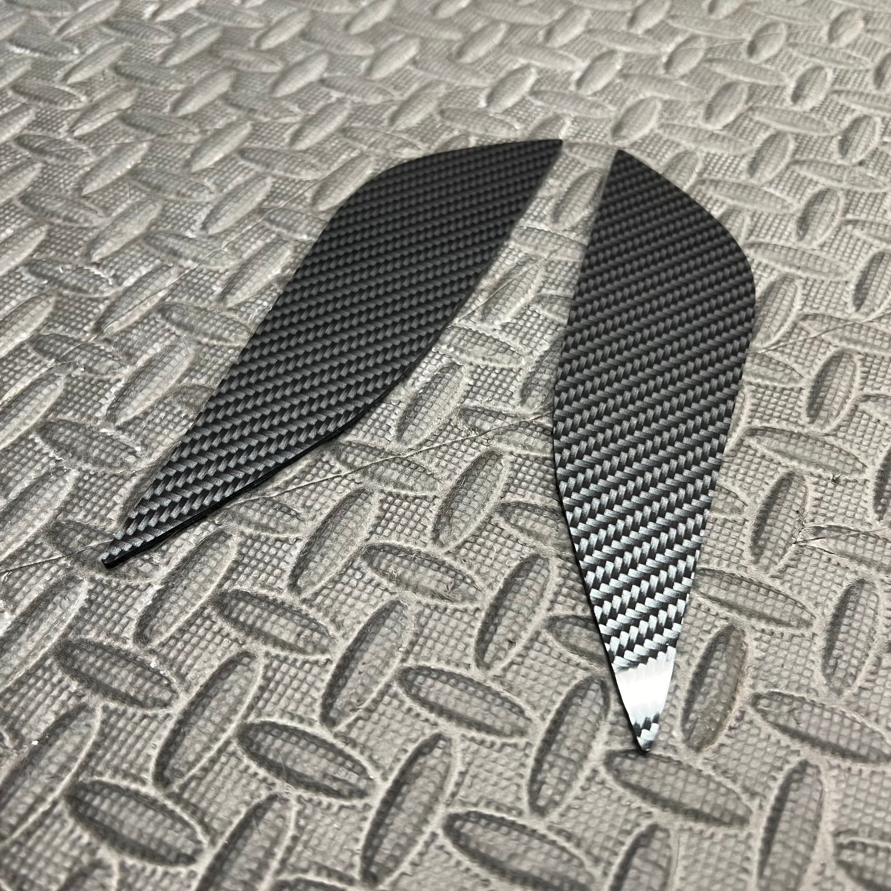 Proform Front Door Handle Inserts - Hyundai i20 - Deluxe Carbon Fibre Effect Plastic