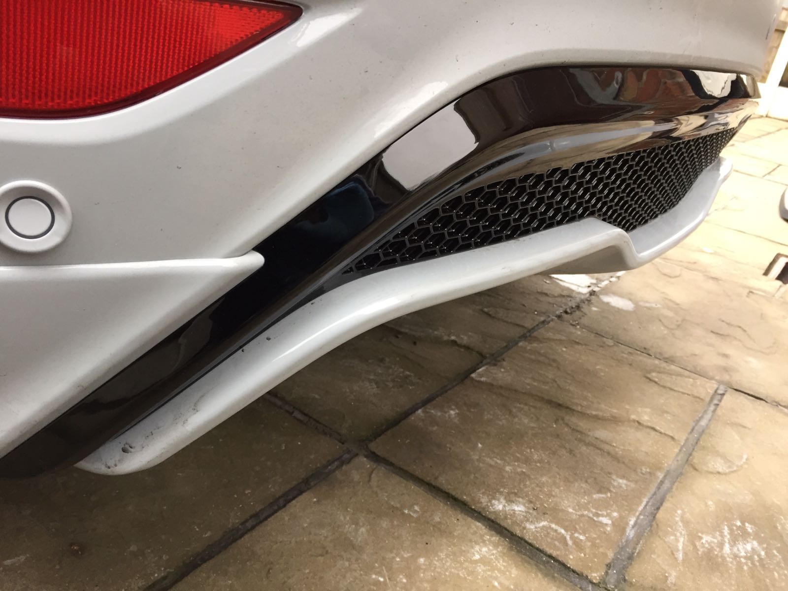 Genuine Ford Mk7.5 Ford Fiesta ST180/ST200 Rear Upper Diffuser - Gloss Black Painted