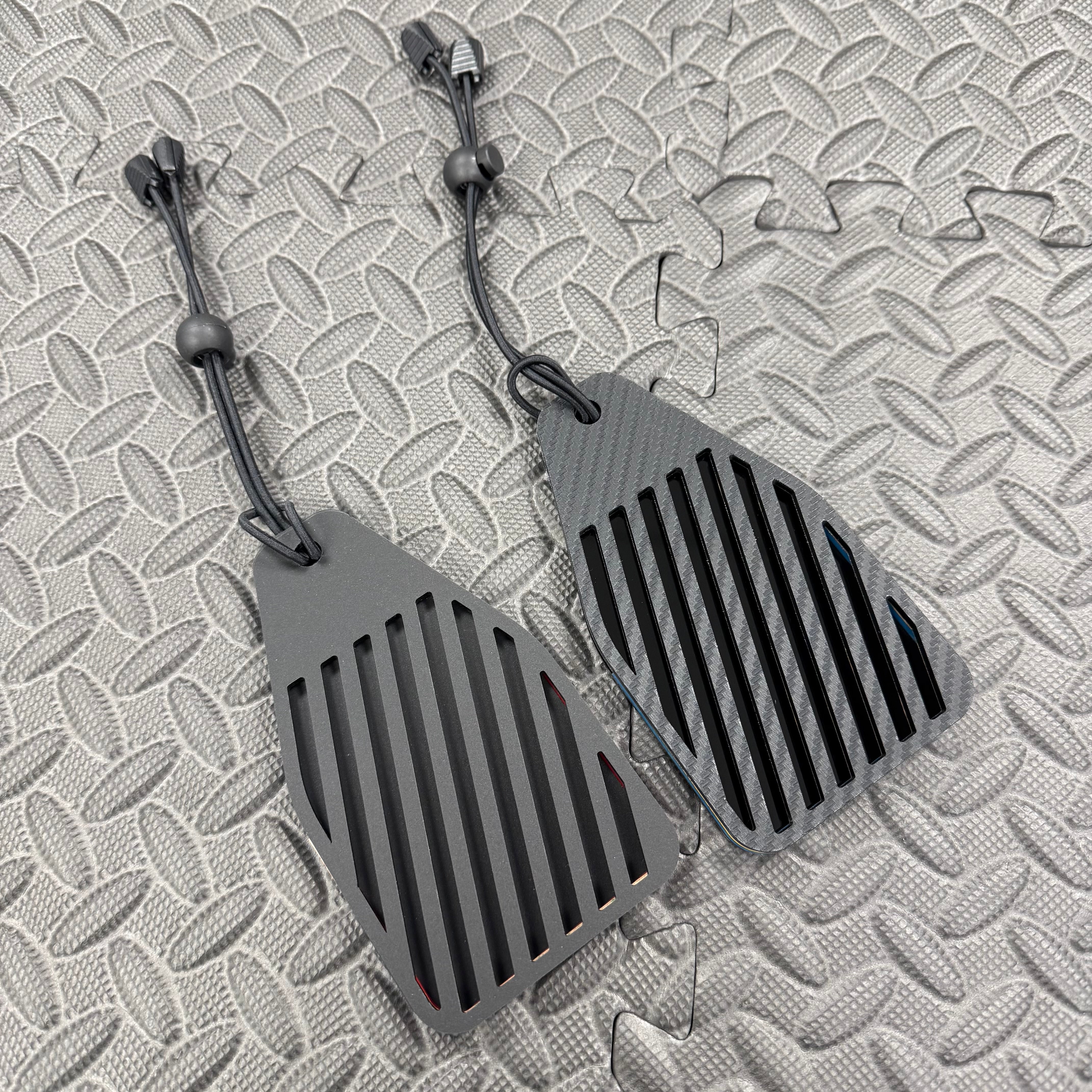 Proform Universal Air Freshener Holder - Slash Pattern Satin And Carbon Fibre Finishes