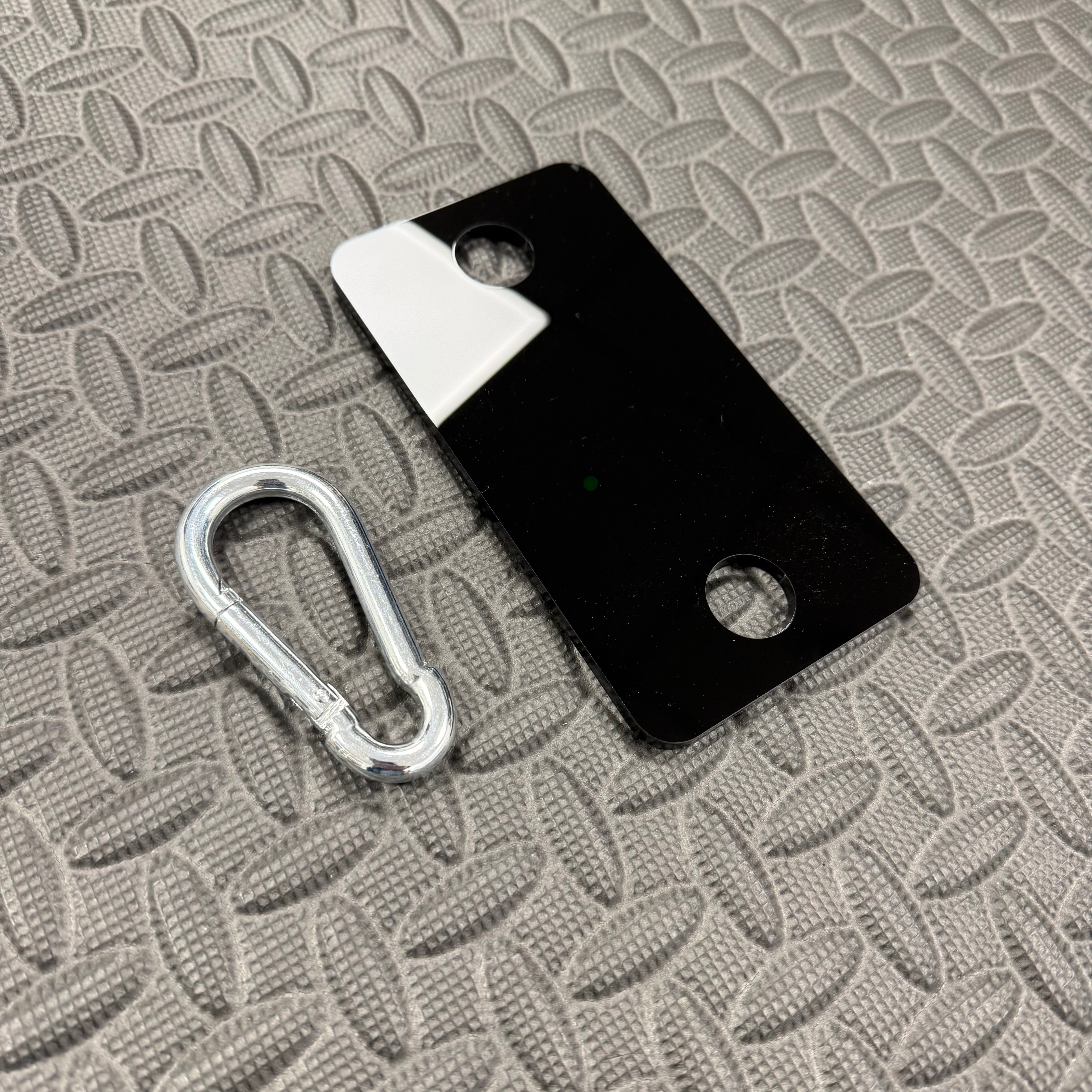 Proform Universal Bonnet Prop Extension Piece, 5mm Gloss Black Acrylic, Medium (80x150mm)
