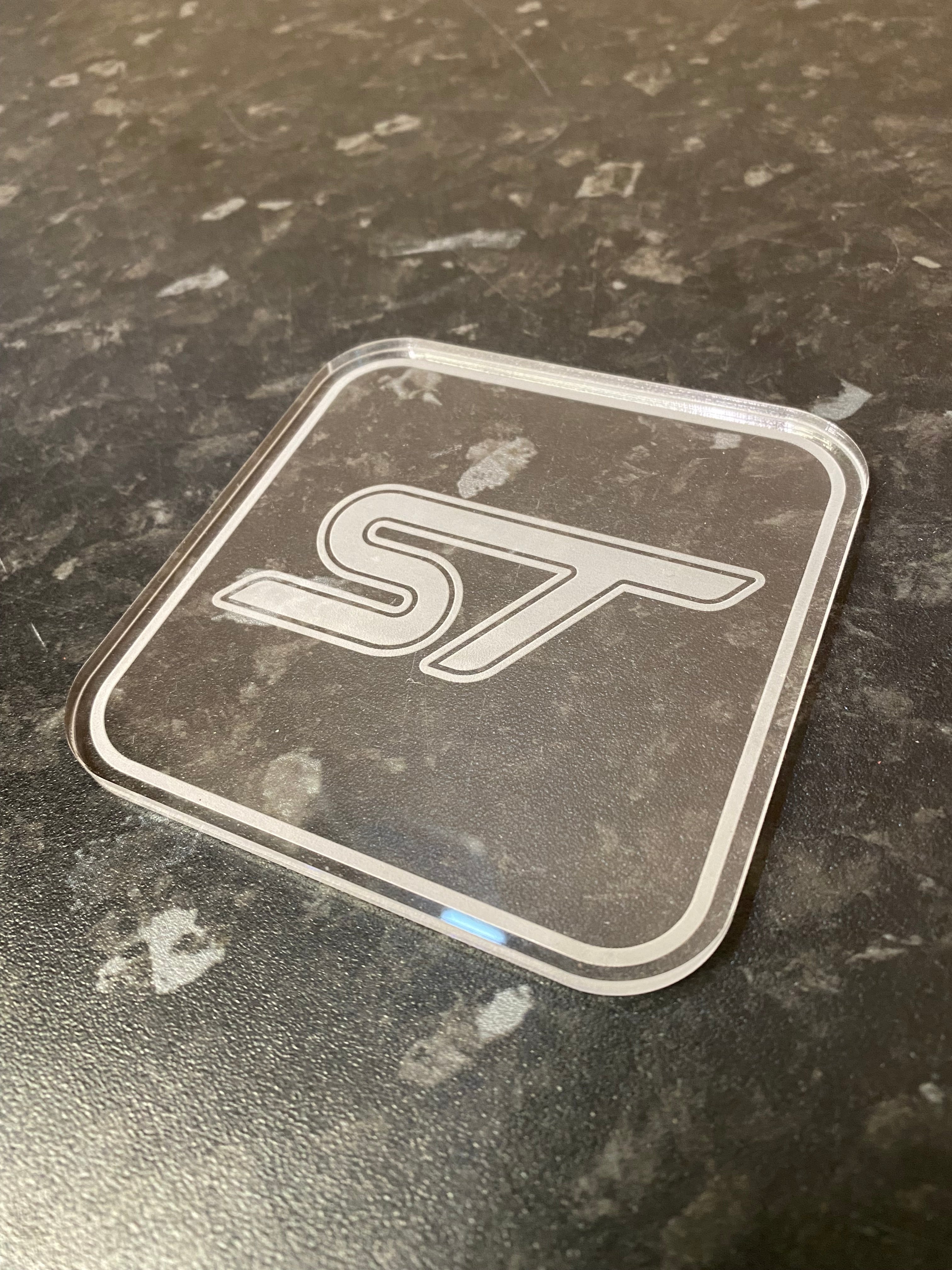 Engraved Drinks Coaster - RS / ST Logos