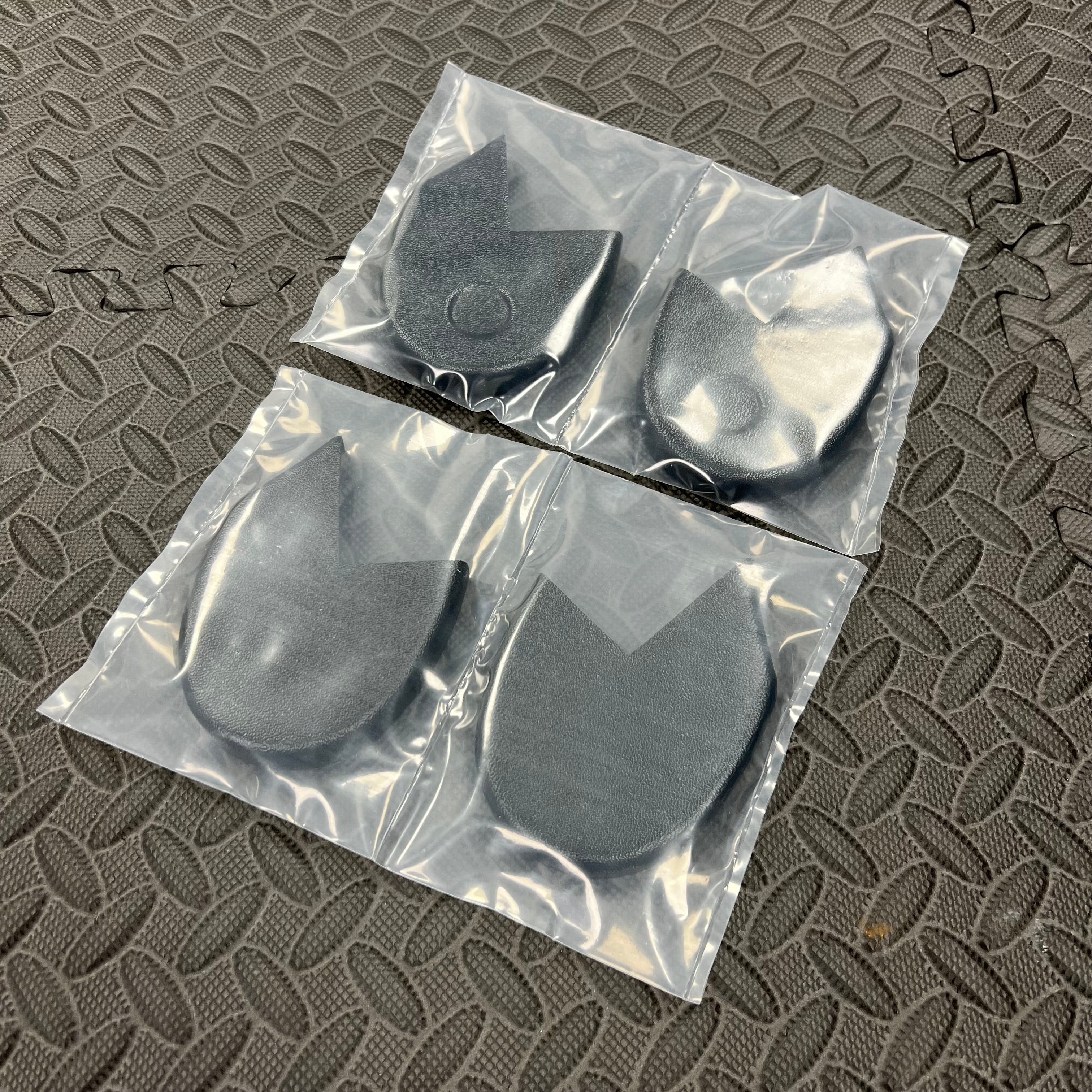 Seat Rail End Covers With Gel Badge Recess - Mk3/3.5 Focus - Textured OEM Plastic