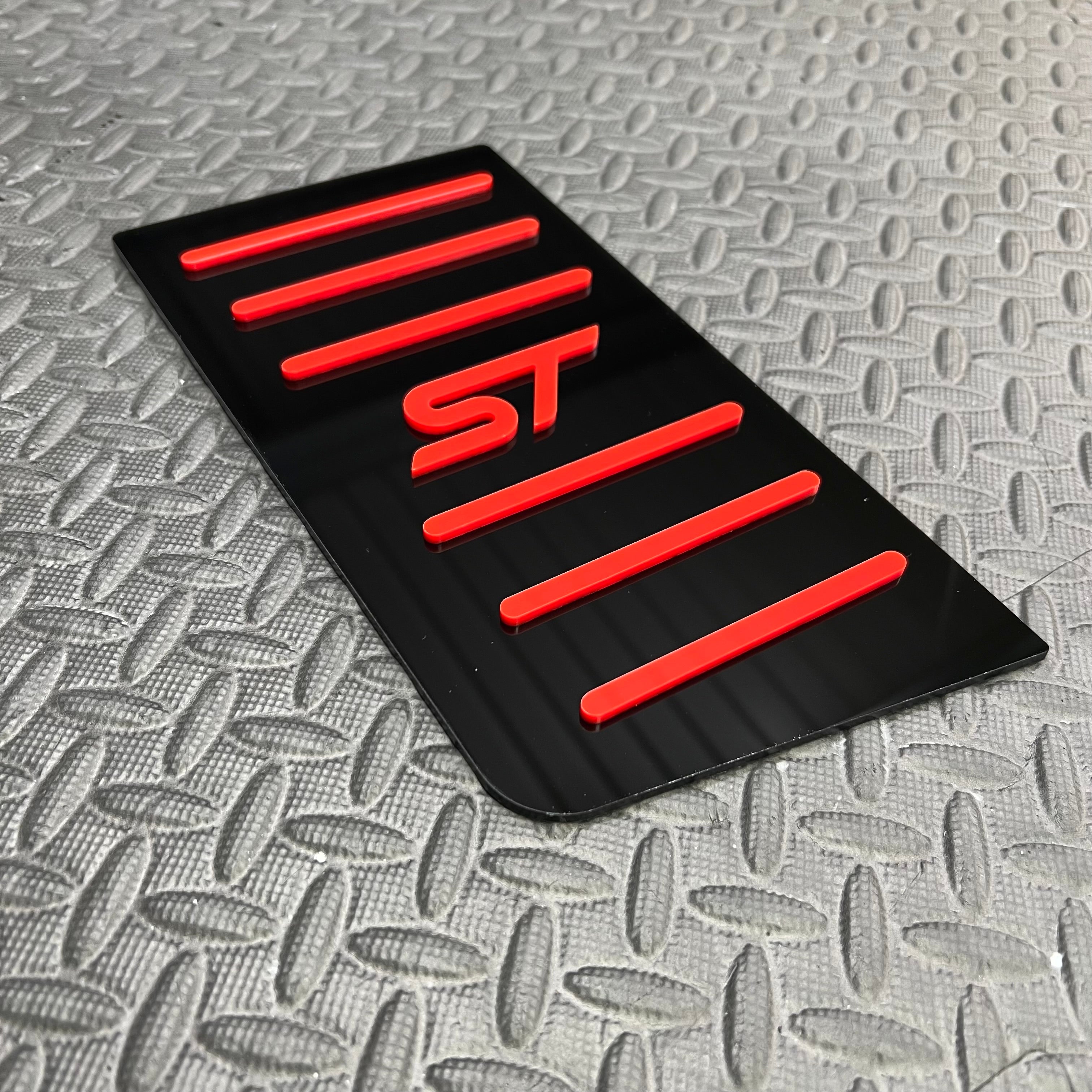 Mk4/4.5 Focus ST Dead Pedal / Foot Rest Plate  (4D Acrylic)