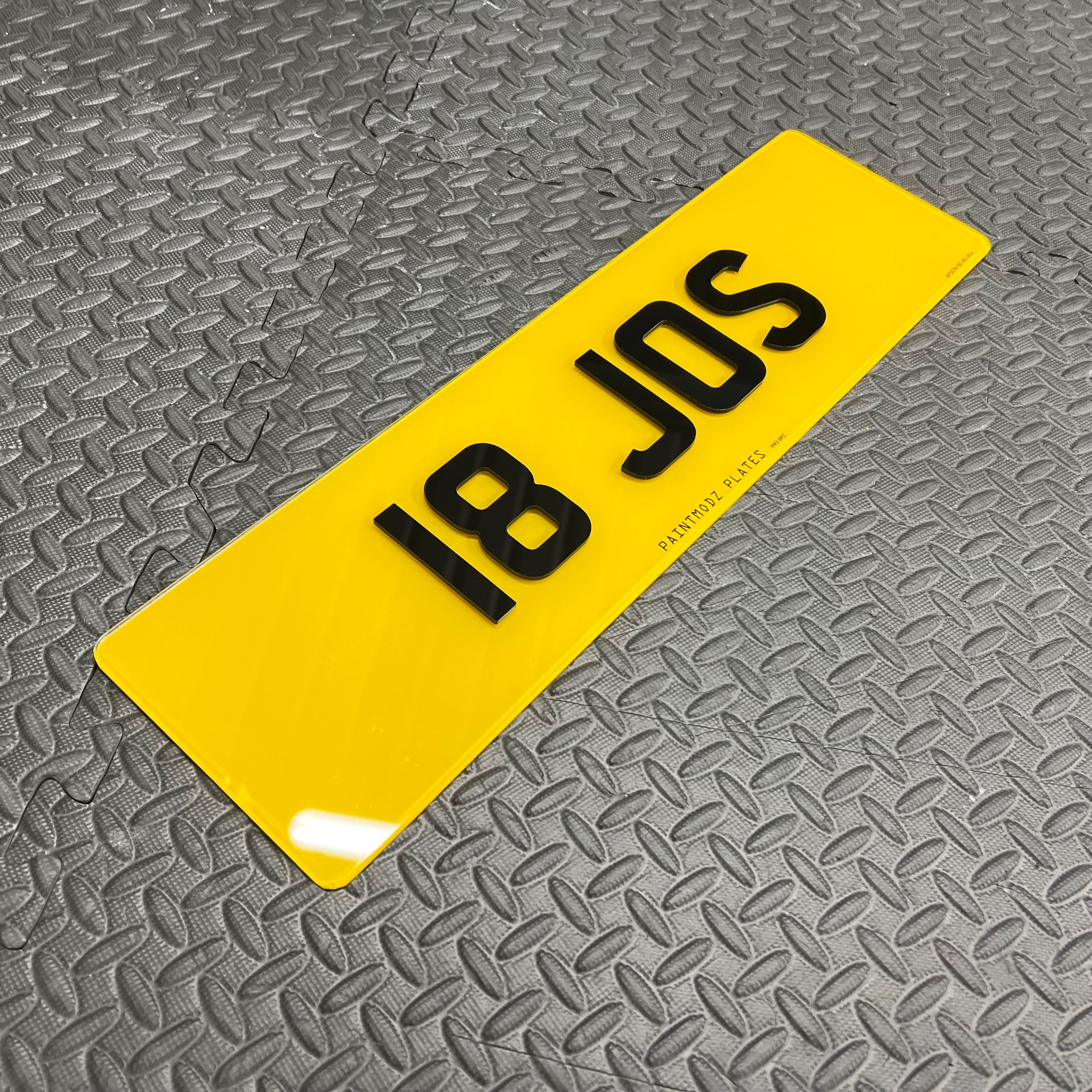 Number Plates 4D Acrylic - Road Legal (Rear - Larger Size)