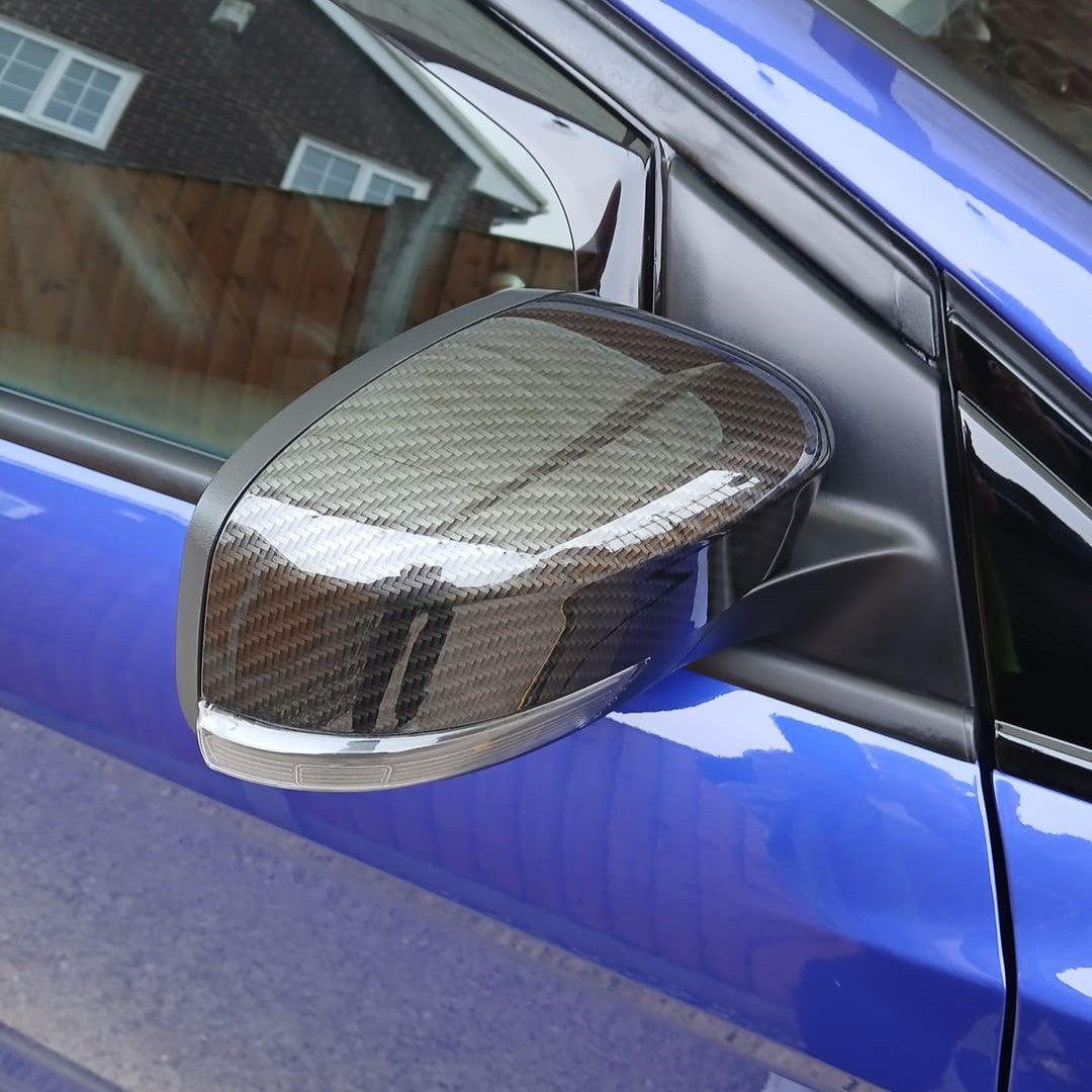 Mirror Caps - MK2.5/3/3.5 Focus/ Mk4 Mondeo - Carbon Fibre Effect Hydrodipped