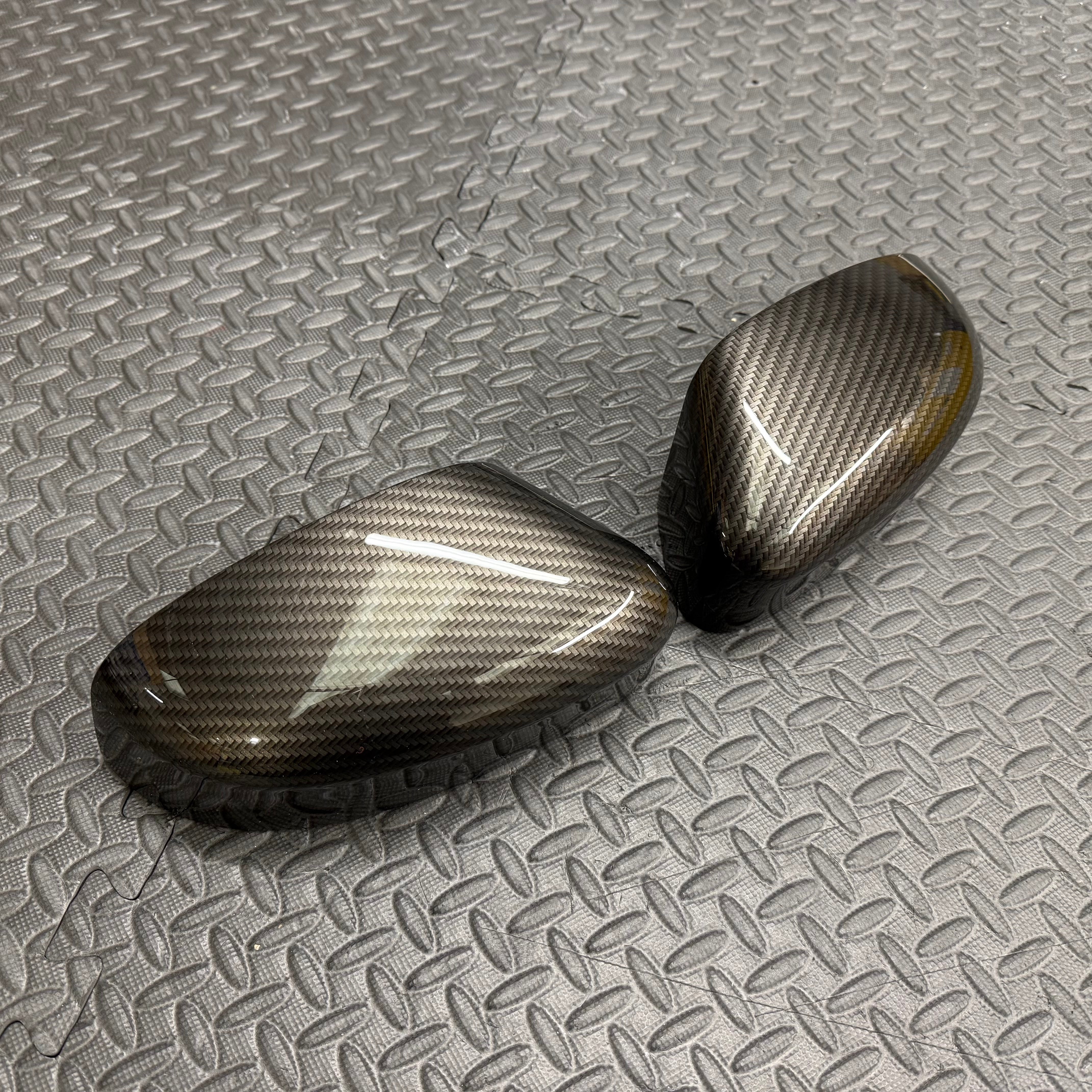 Mirror Caps - MK2.5/3/3.5 Focus/ Mk4 Mondeo - Carbon Fibre Effect Hydrodipped
