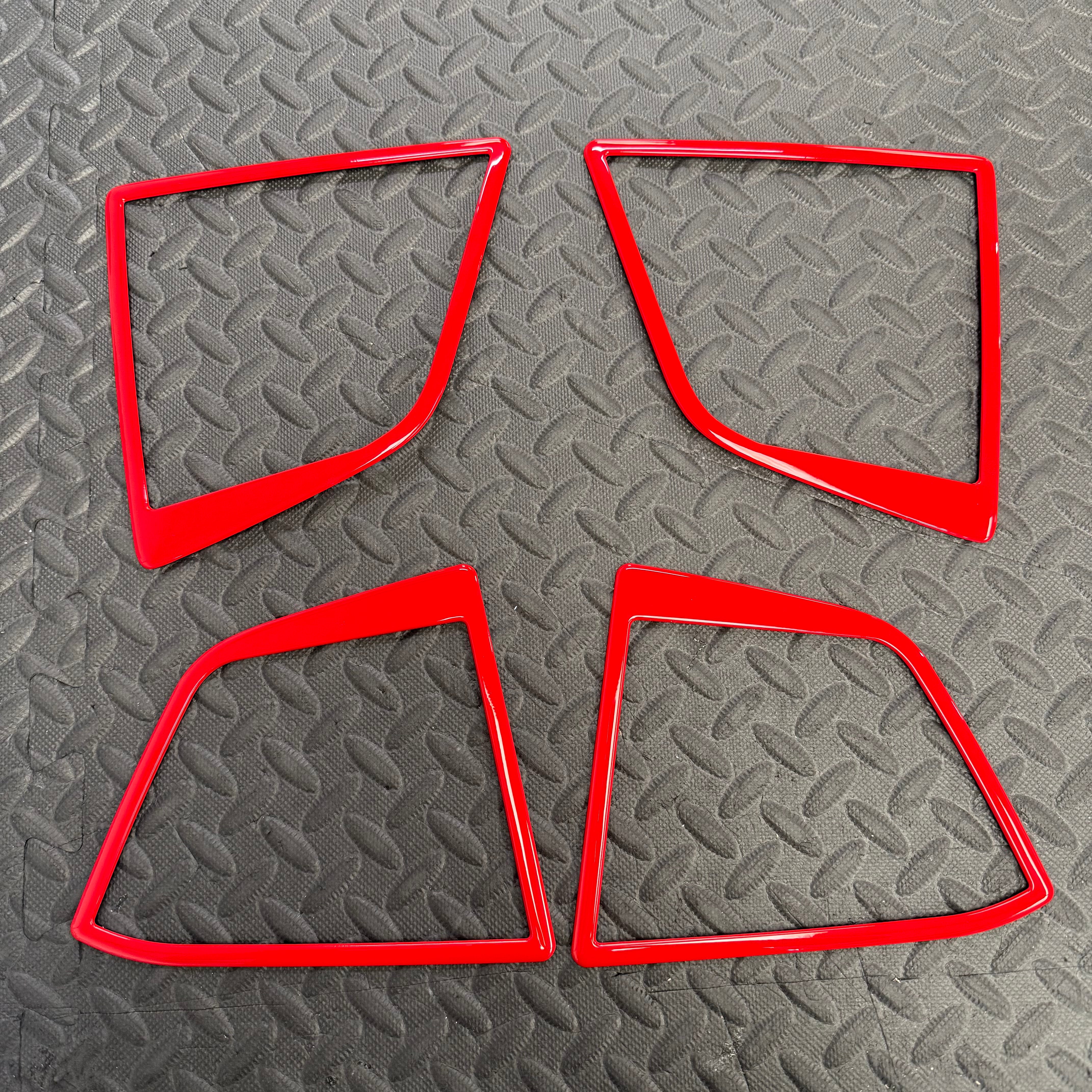 Mk4/4.5 Focus Door Speaker Surrounds, Painted Race Red