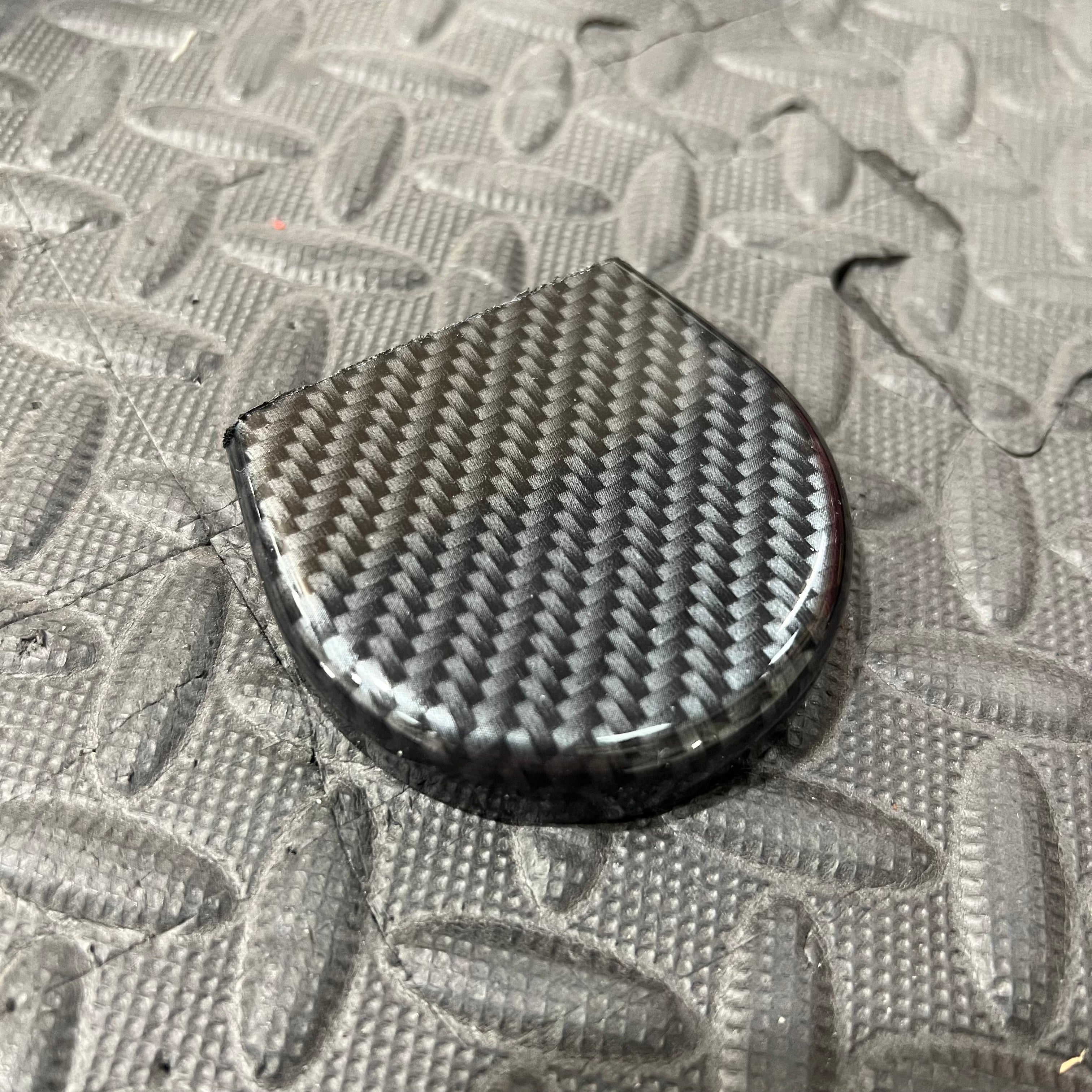 Proform Mk6 Fiesta - Towing Hook Cover - Deluxe Carbon Fibre Effec Plastic