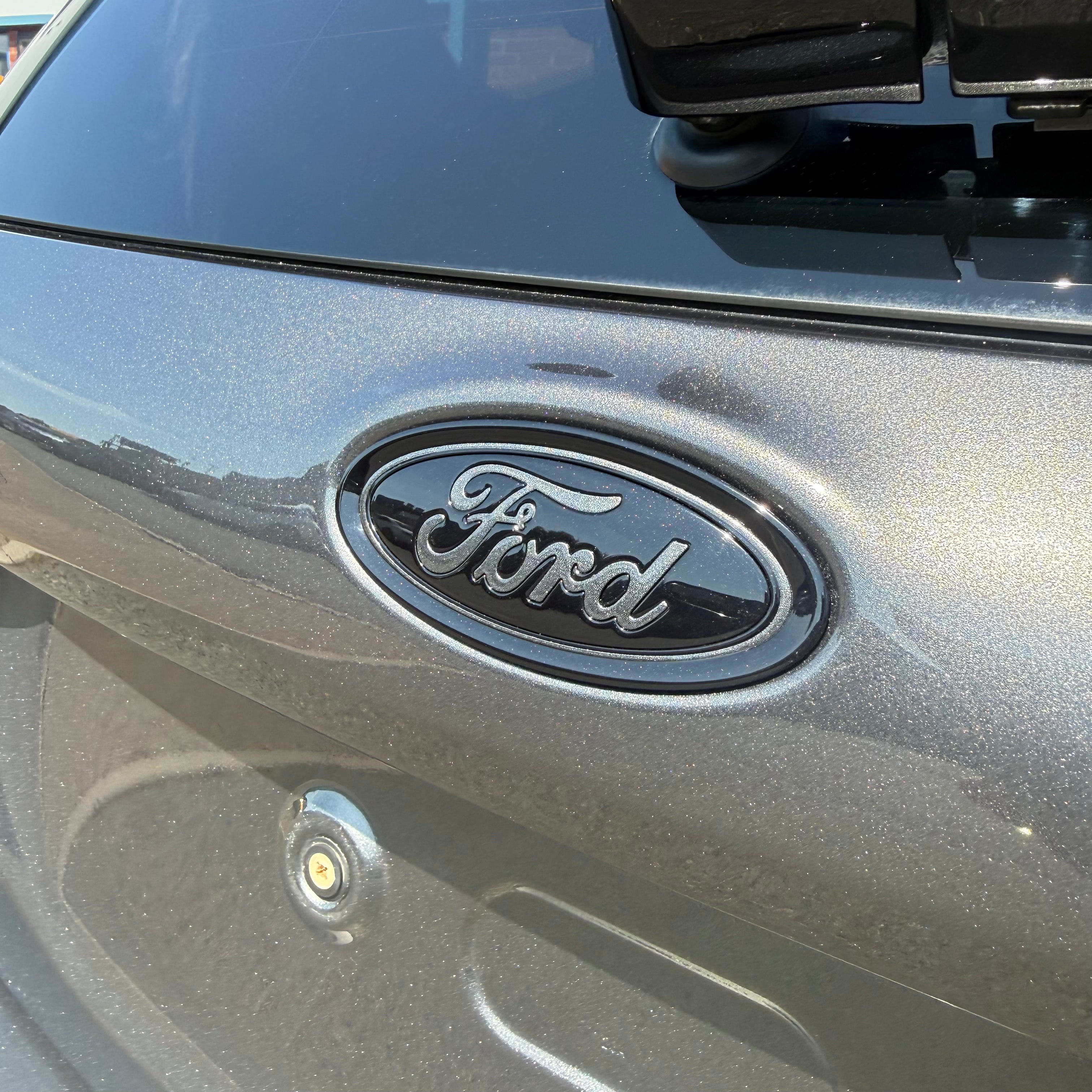 Genuine Ford Tailgate Badges - Mk8.5 Fiesta ST/ST Line - Painted Magnetic Grey and Gloss Black