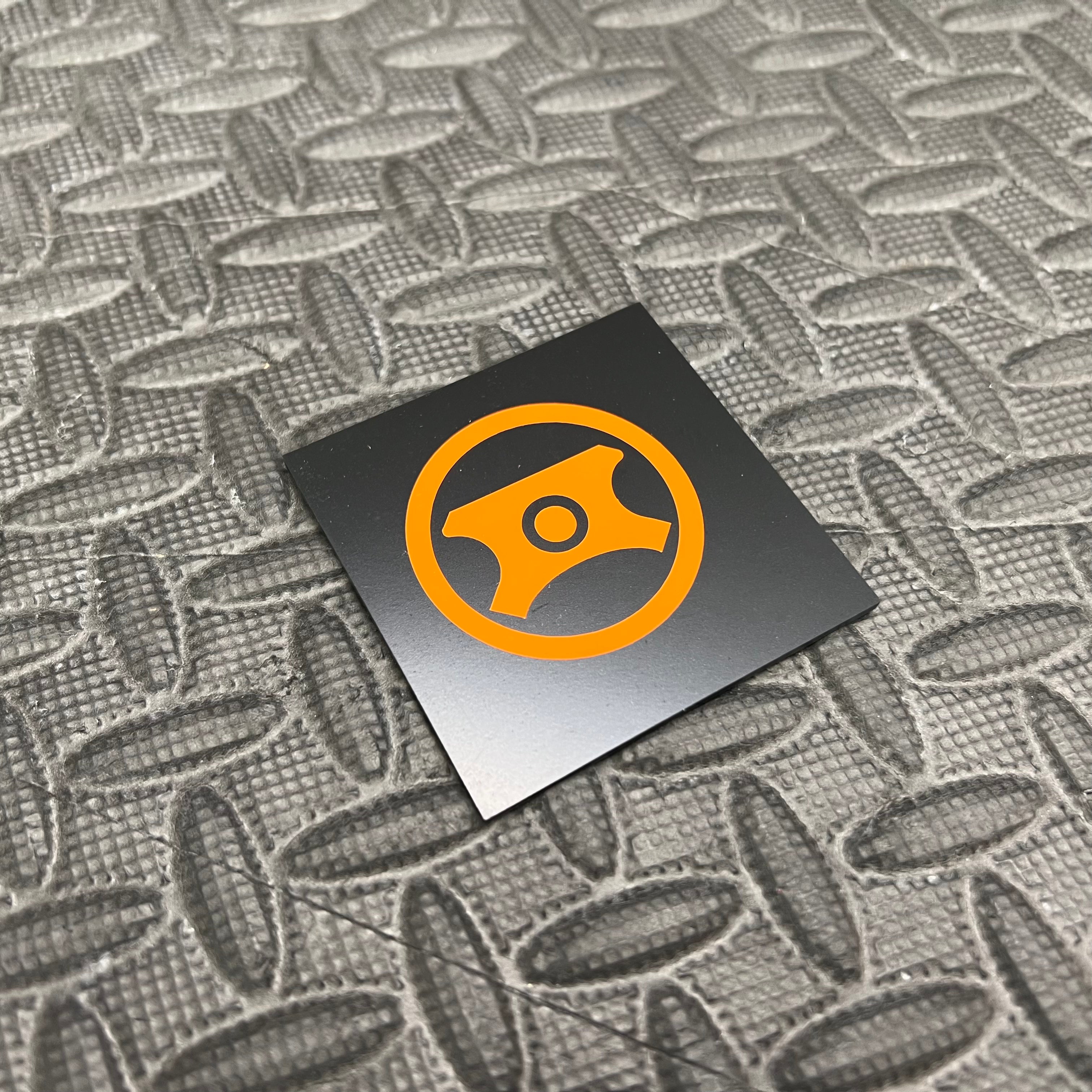 Proform Power Steering Cap Vinyl Sticker - Orange