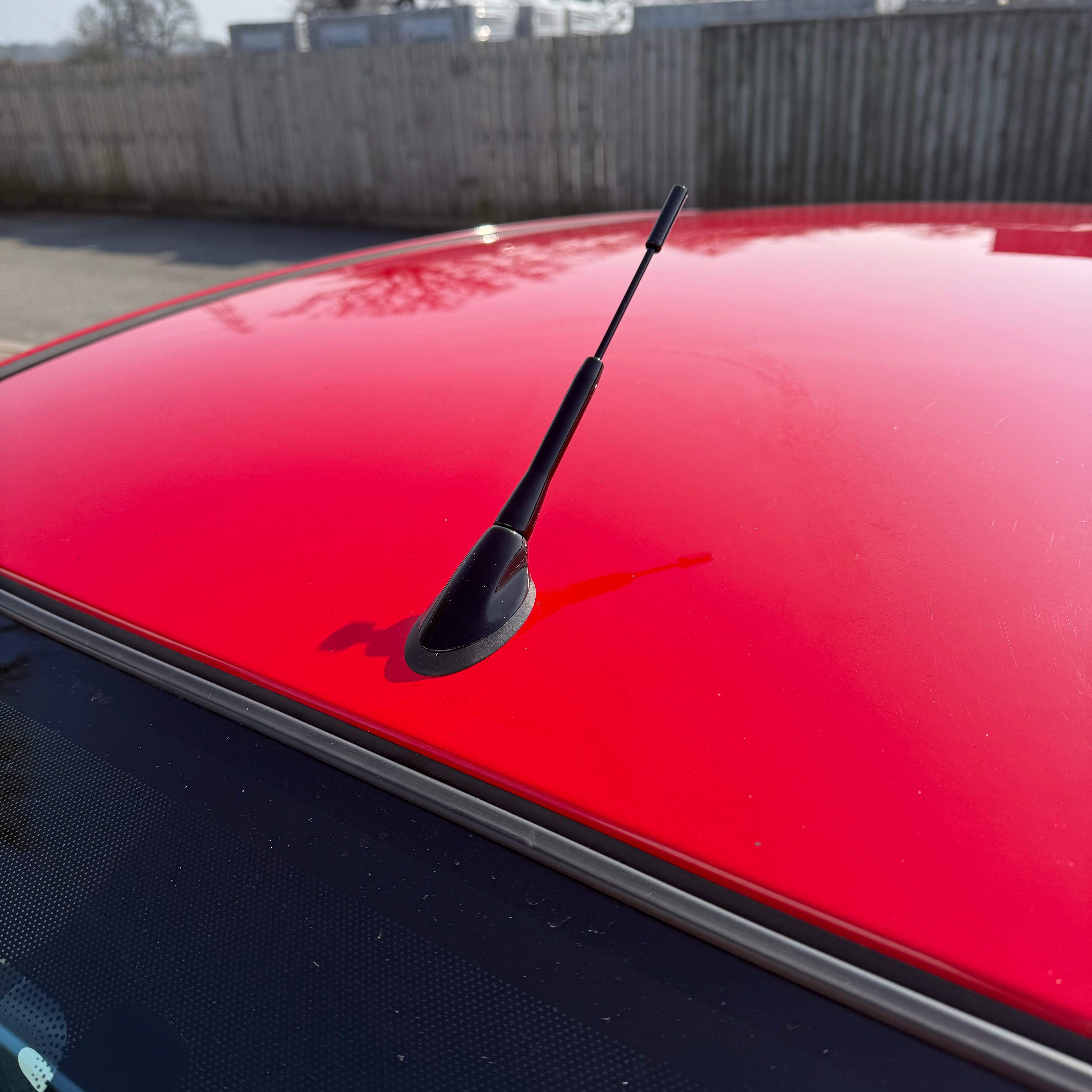 Short Aerial Mast with Genuine Ford Aerial Base Painted Gloss Black