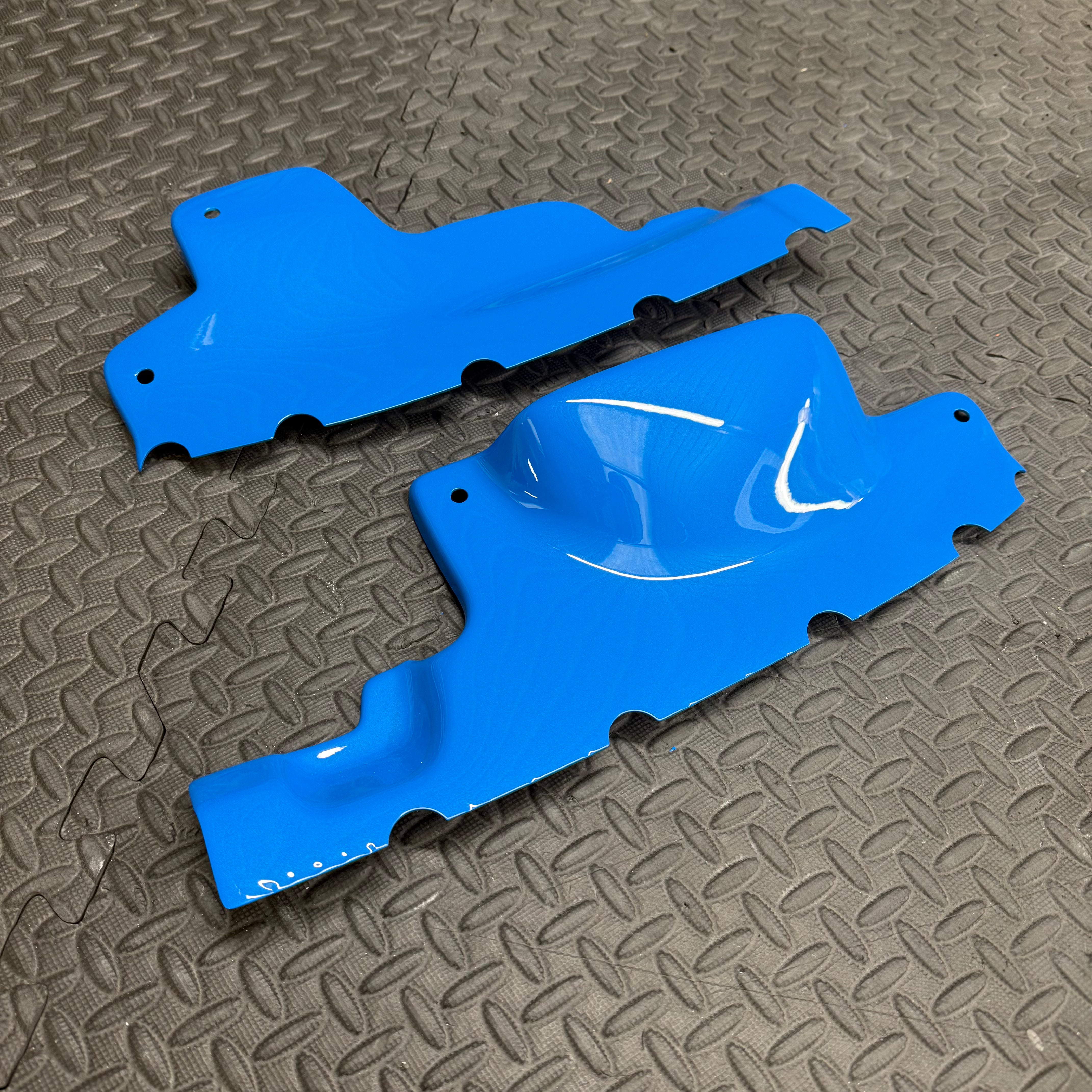 Proform Engine Bay Slam Panel Covers - MK7.5 Fiesta - Paitned Nitrous Blue