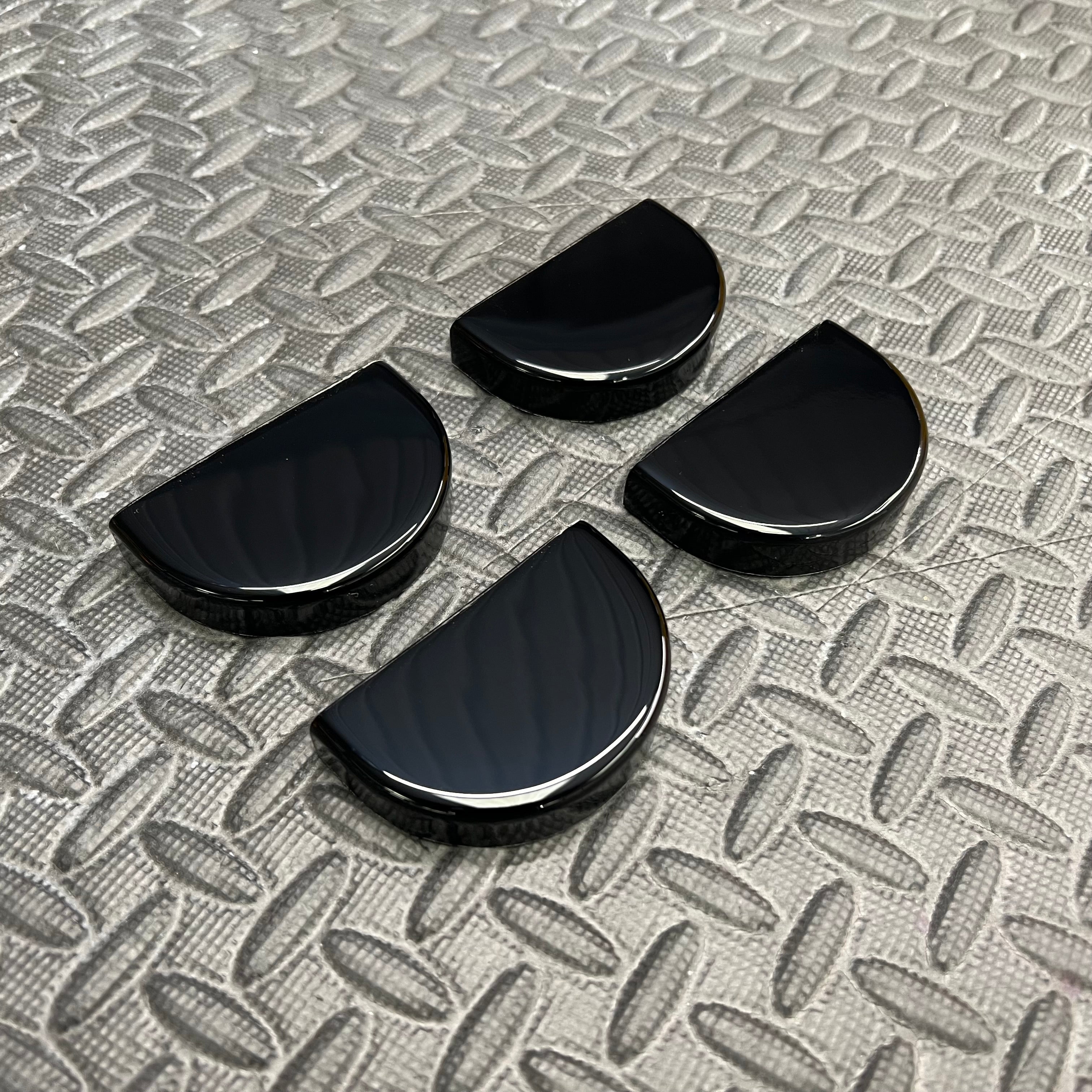 Proform Seat Rail End Covers - Mk8/8.5 Fiesta - Gloss Black Plastic