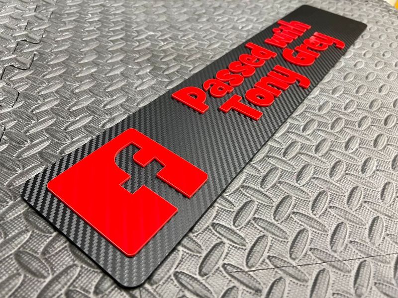 Custom Vehicle Show Plates (4D Acrylic)