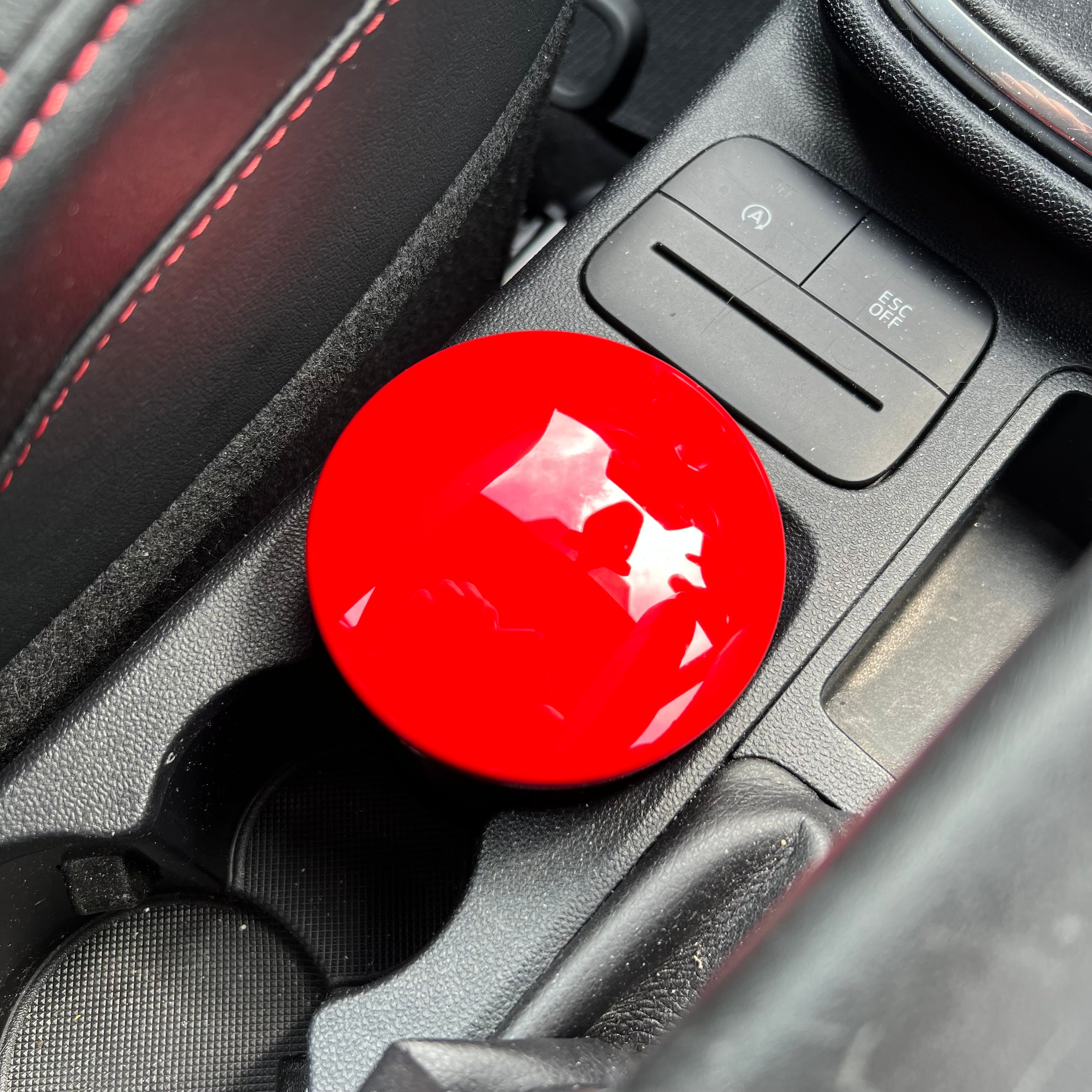 Proform Universal Coin Holder/Storage Pot - Gloss Red Plastic Top