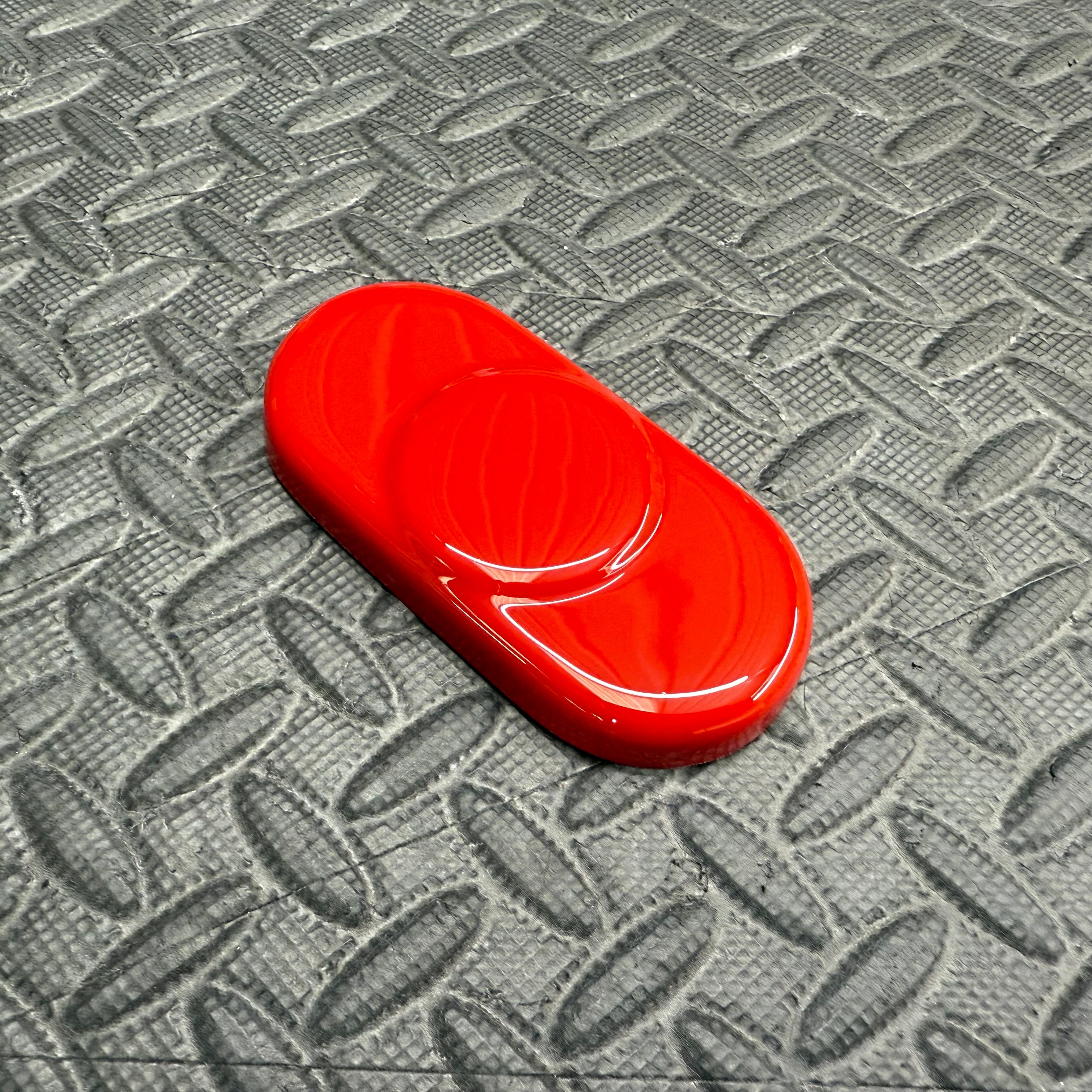 Proform Screen Washer Bottle Cap Cover - Ford Focus Mk1 - Gloss Black Plastic - Gloss Red Plastic