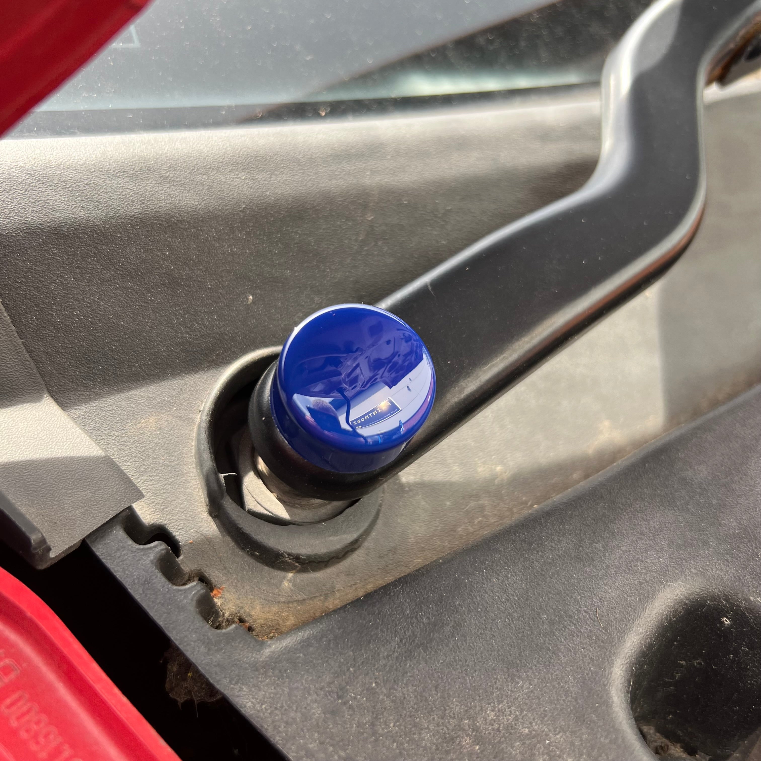Proform Wiper Arm Bolt Rubber Covers - Mk6 Fiesta - Gloss Blue Plastic
