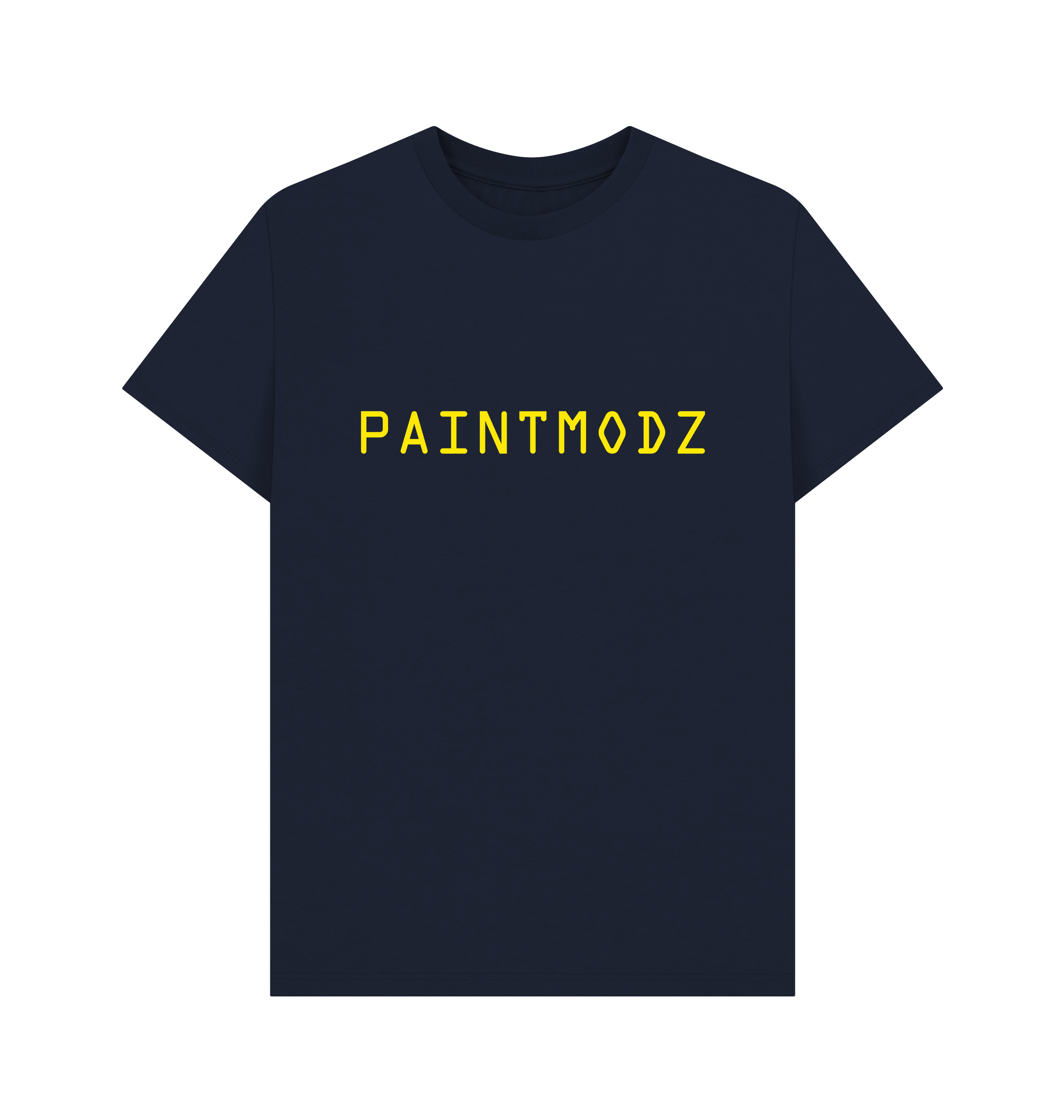 Navy Blue Printed T-shirt Front