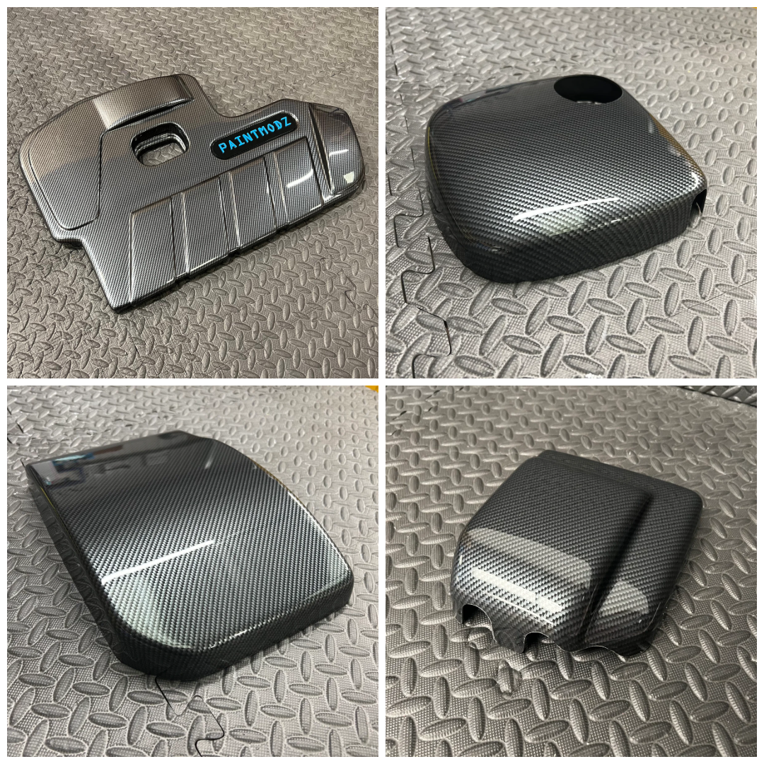 Proform Small Engine Bay Dress Up Kit Bundle - Mk4/4.5 Focus ST Petrol - Deluxe Carbon Fibre Effect Plastic