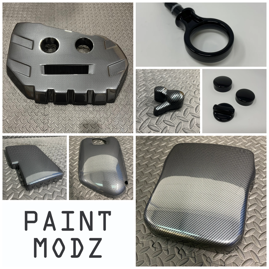 Proform Medium Engine Bay Dress Up Bundle - Mk3/3.5 Focus ST Petrol - Deluxe Carbon Fibre Effect Plastic With Gloss Black Accents