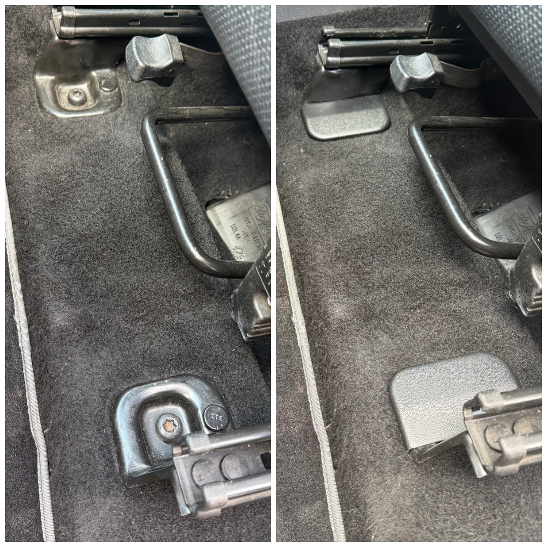 Proform Seat Rail End Covers (Fronts) - Mk2/2.5 Focus inc ST - Textured OEM Plastic