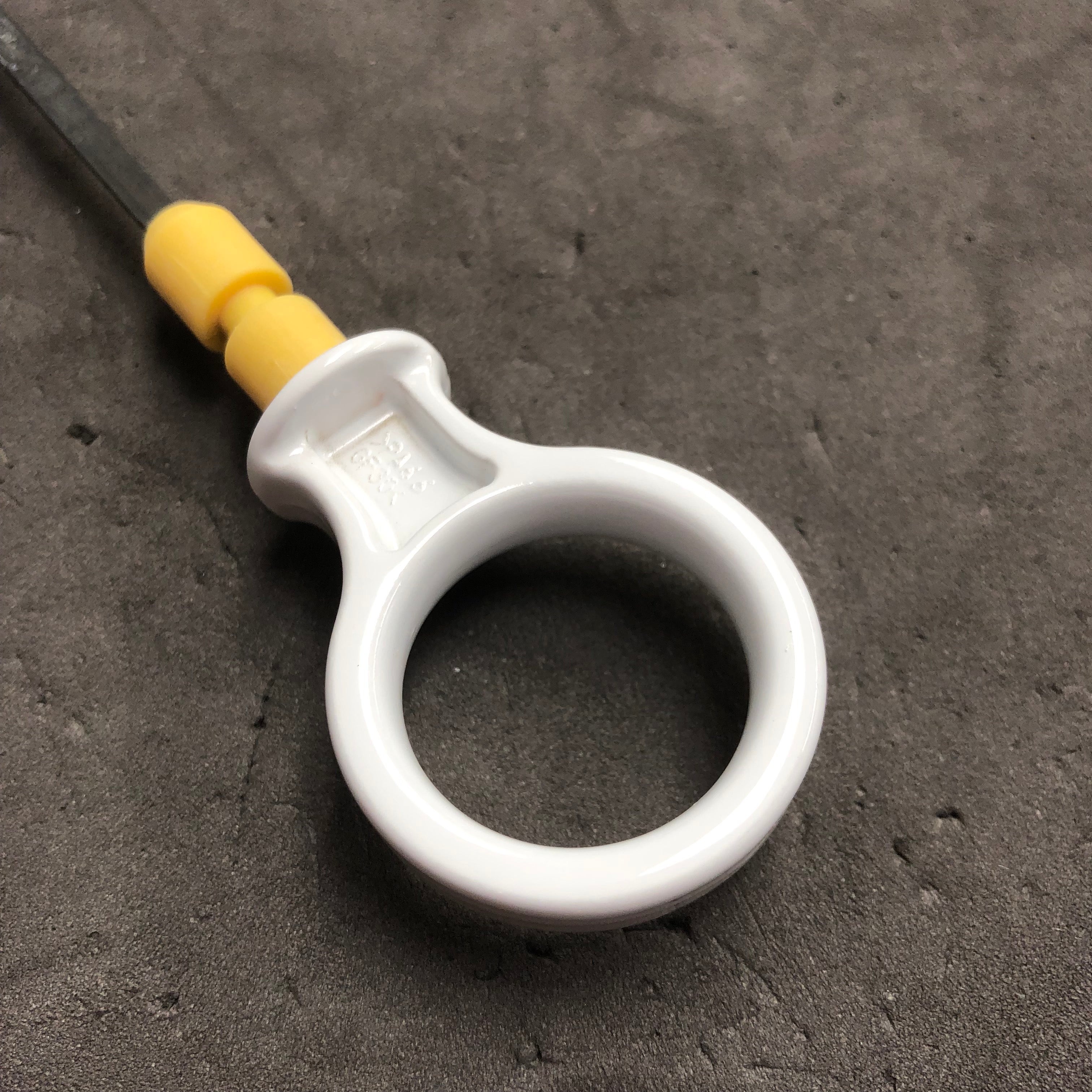 Genuine Ford Oil Dipstick - 1.0 Ecoboost Engine - Painted Frozen White