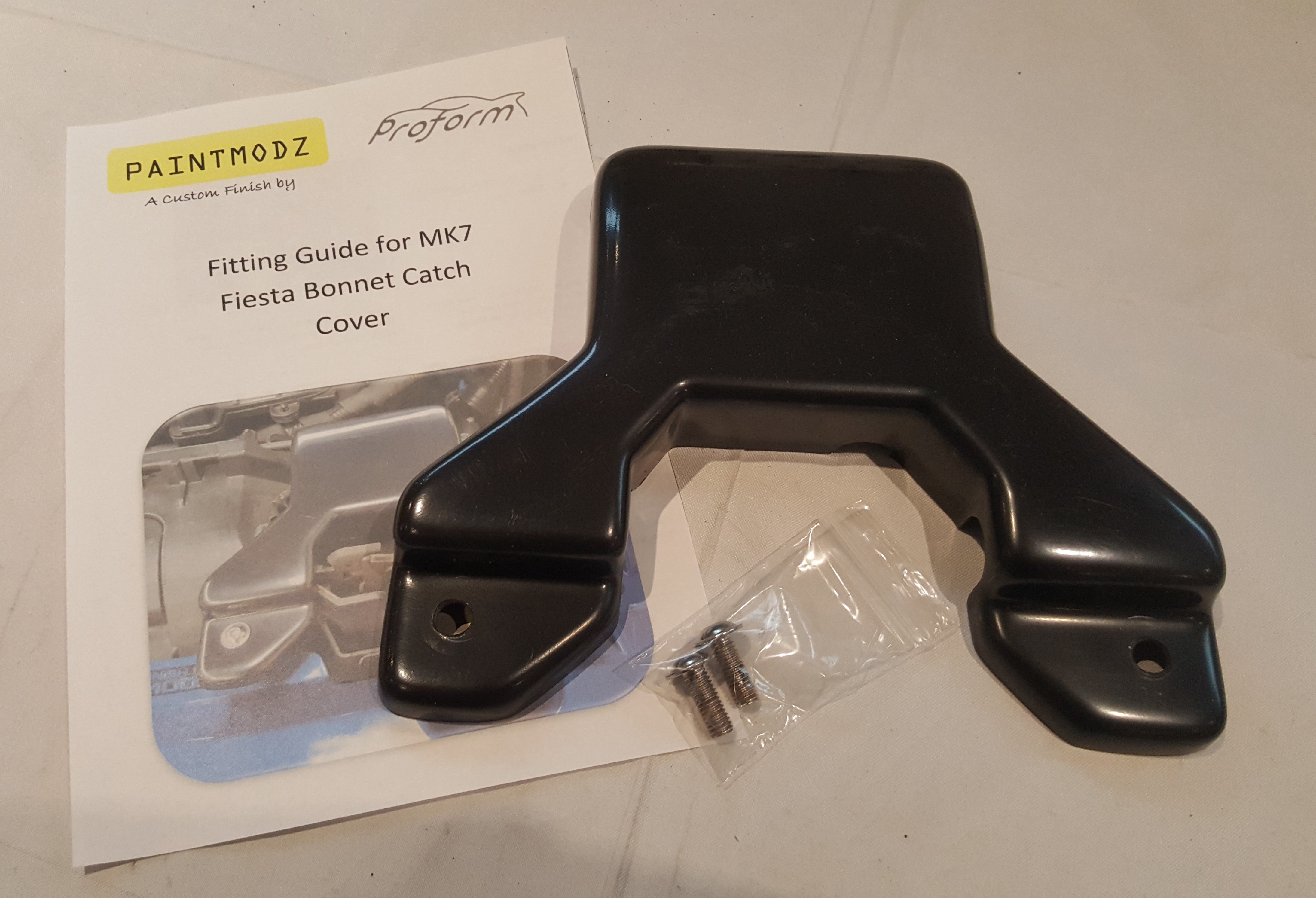 Proform Bonnet Catch Plate Cover - MK7.5 Fiesta (Plastic Finishes)