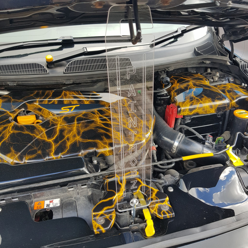 Car Bonnet Mod Universal Bonnet Prop (2D Acrylic) - Engine Bay Show Bonnet Props