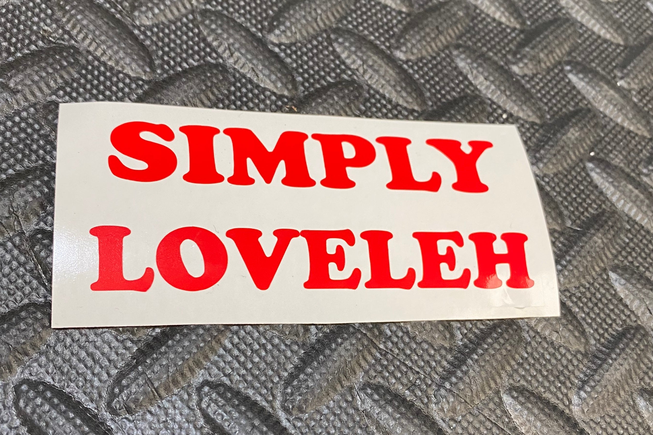 Simply Loveleh Vinyl Sticker