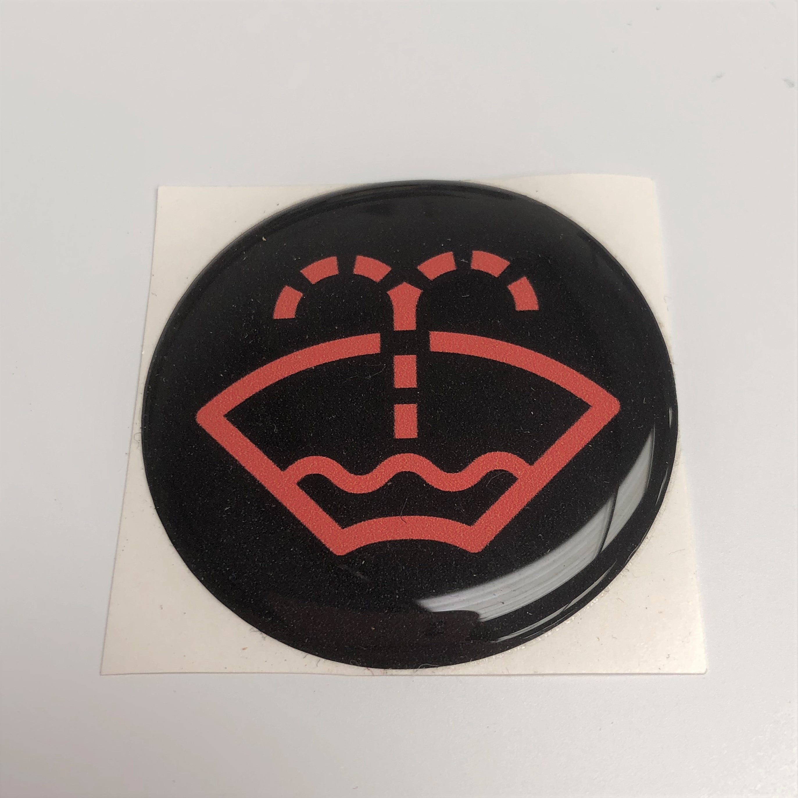 Washer Logo Circular Gel Badge 43mm